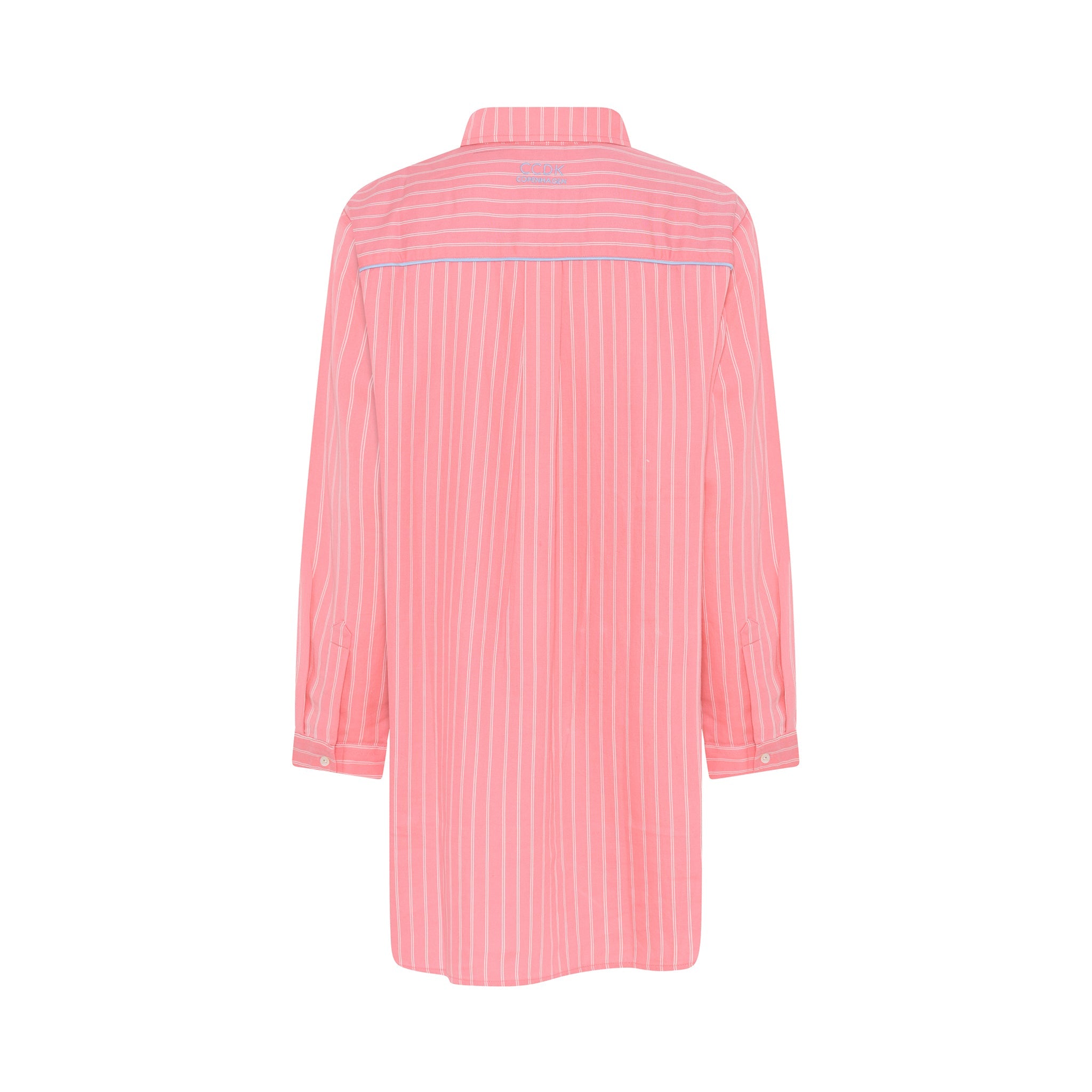 Mary Shirt, Geranium Pink Stripe