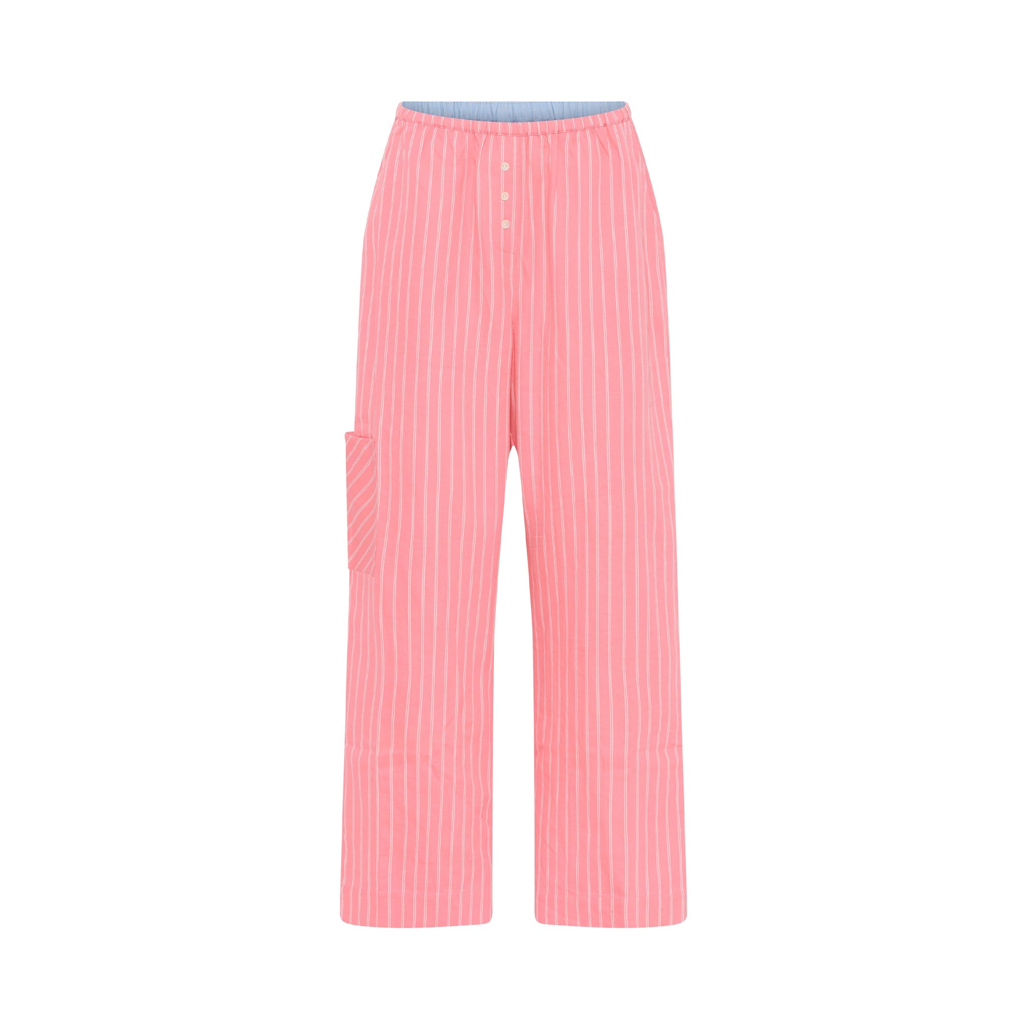 Mila Pants, Geranium Pink Stripe