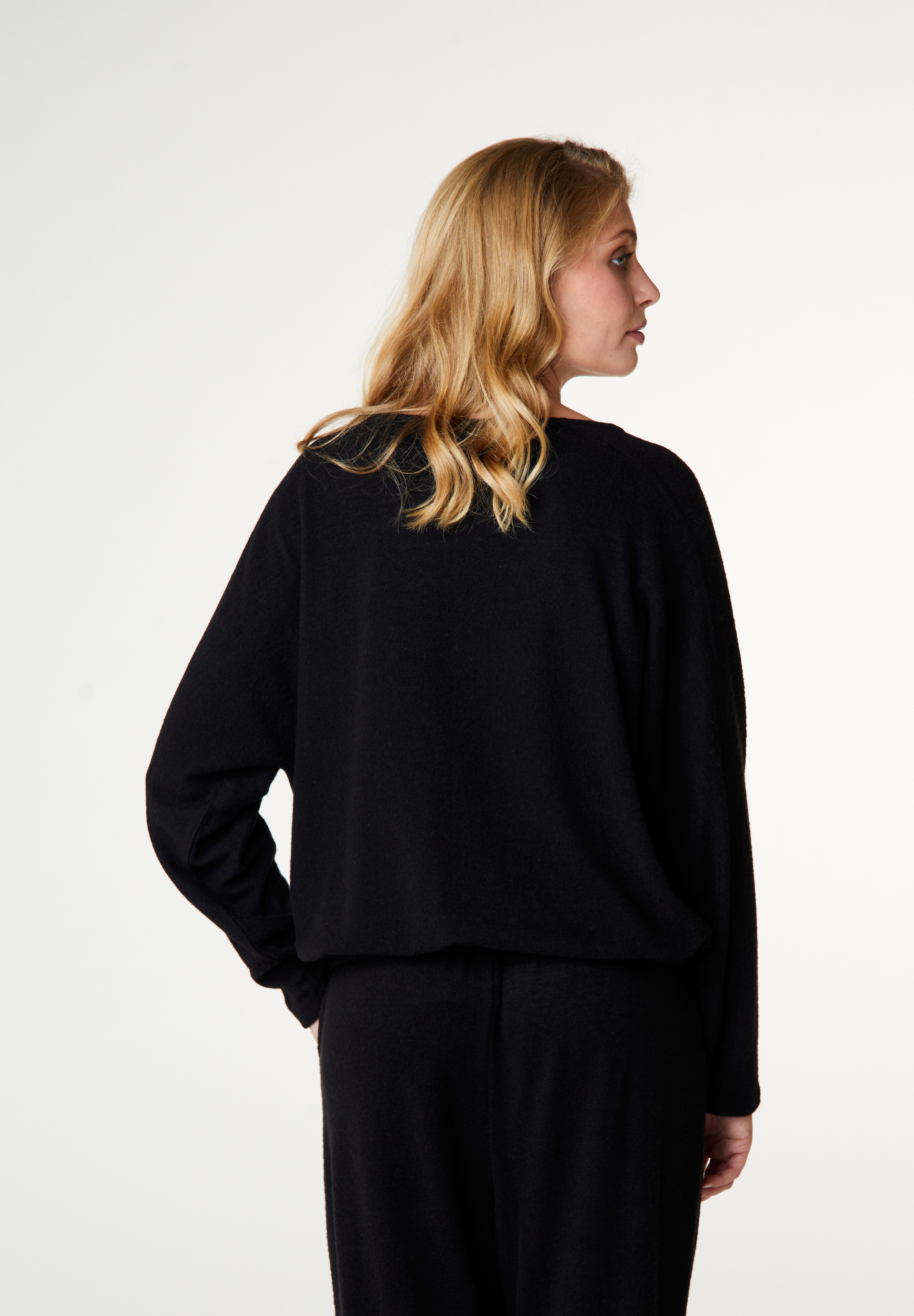 Lydia Cosy Shirt, Black
