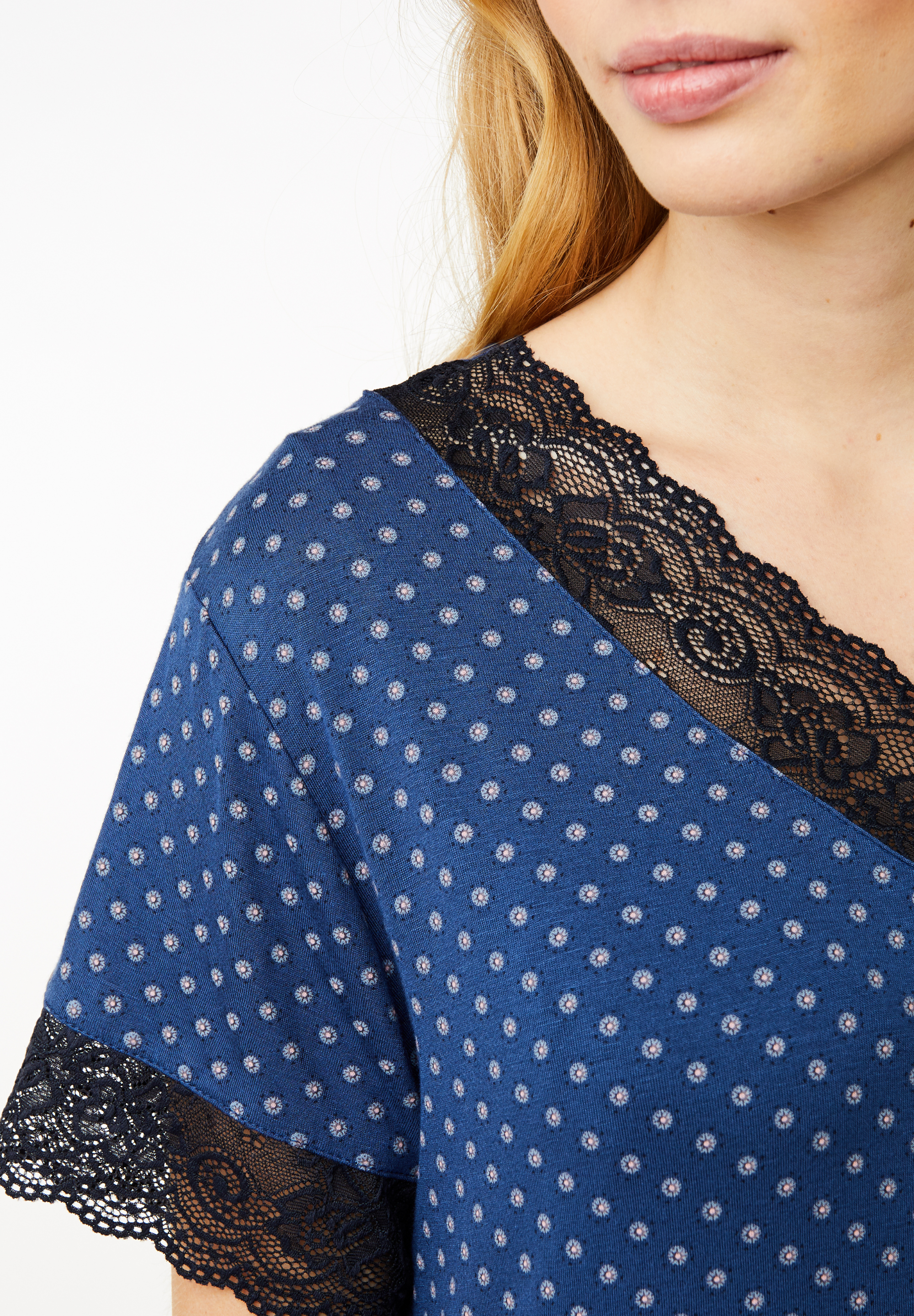Karita Short Sleeve Dress, Ensign Blue