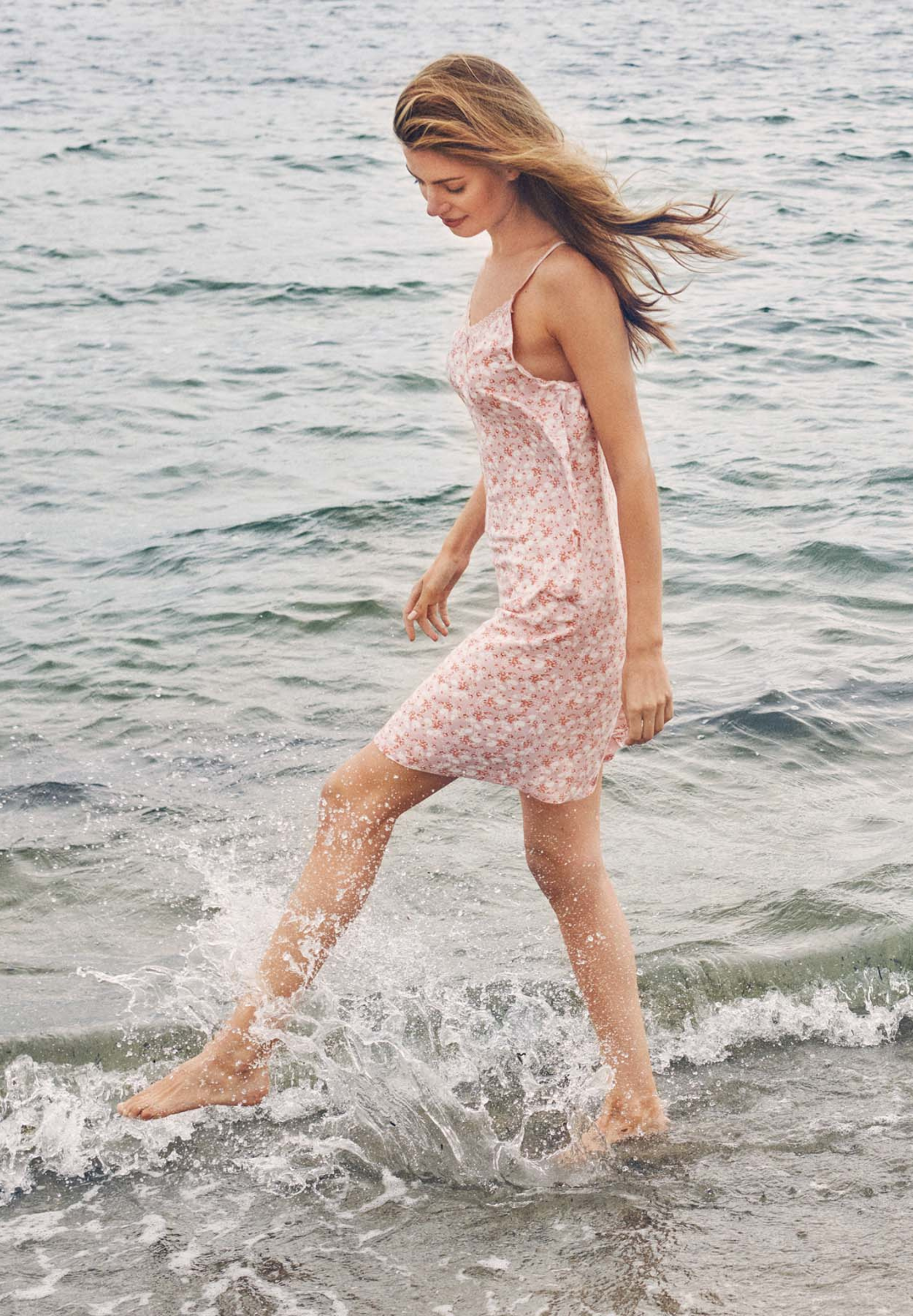 Maia Chemise Dress, Violet Ice