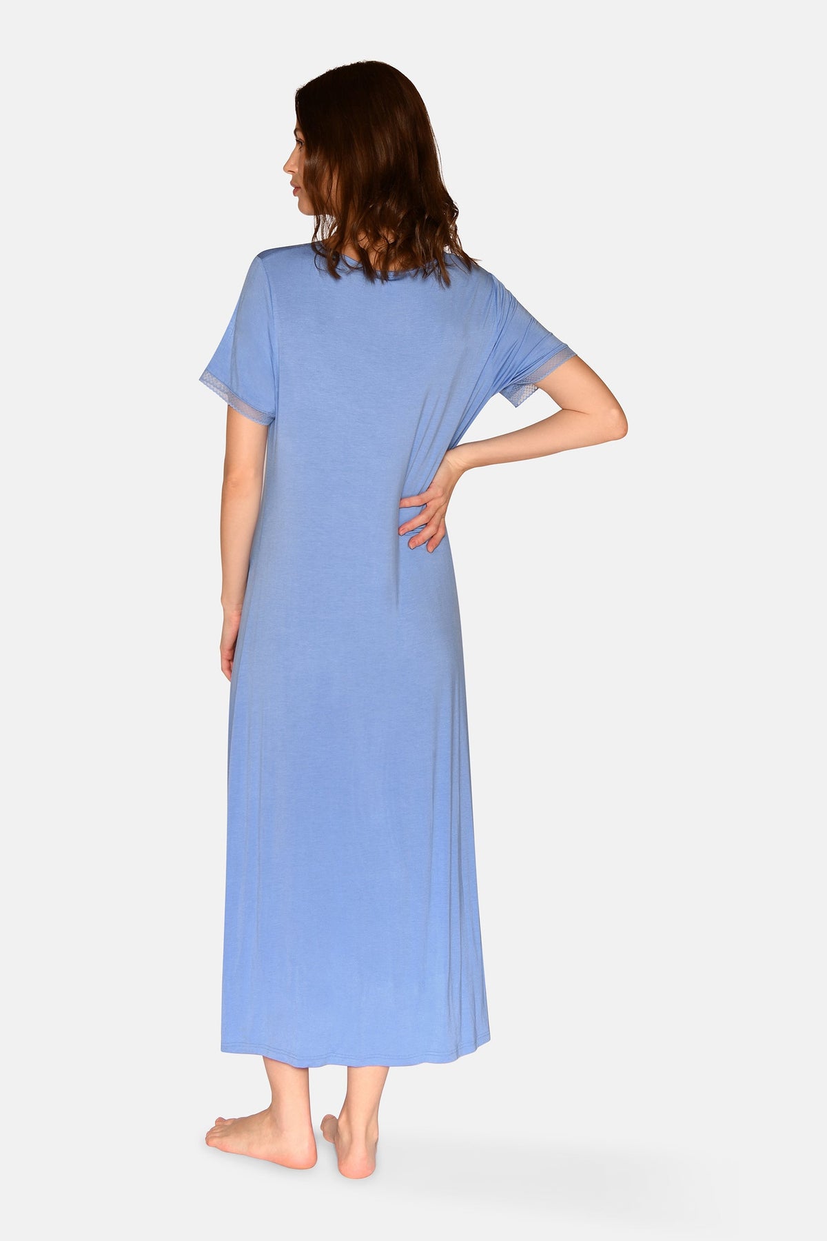 Jacqueline S/S long Dress, Azurine – CCDK Copenhagen