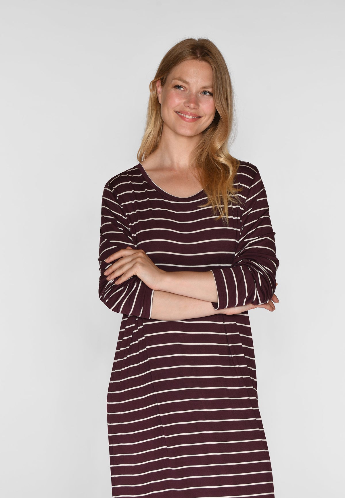 Nicole L/S Long Dress, Fudge Stripe – CCDK Copenhagen