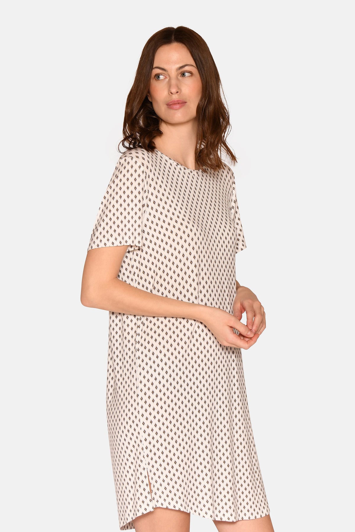 Nicole S/S Dress, Snow white AOP – CCDK Copenhagen