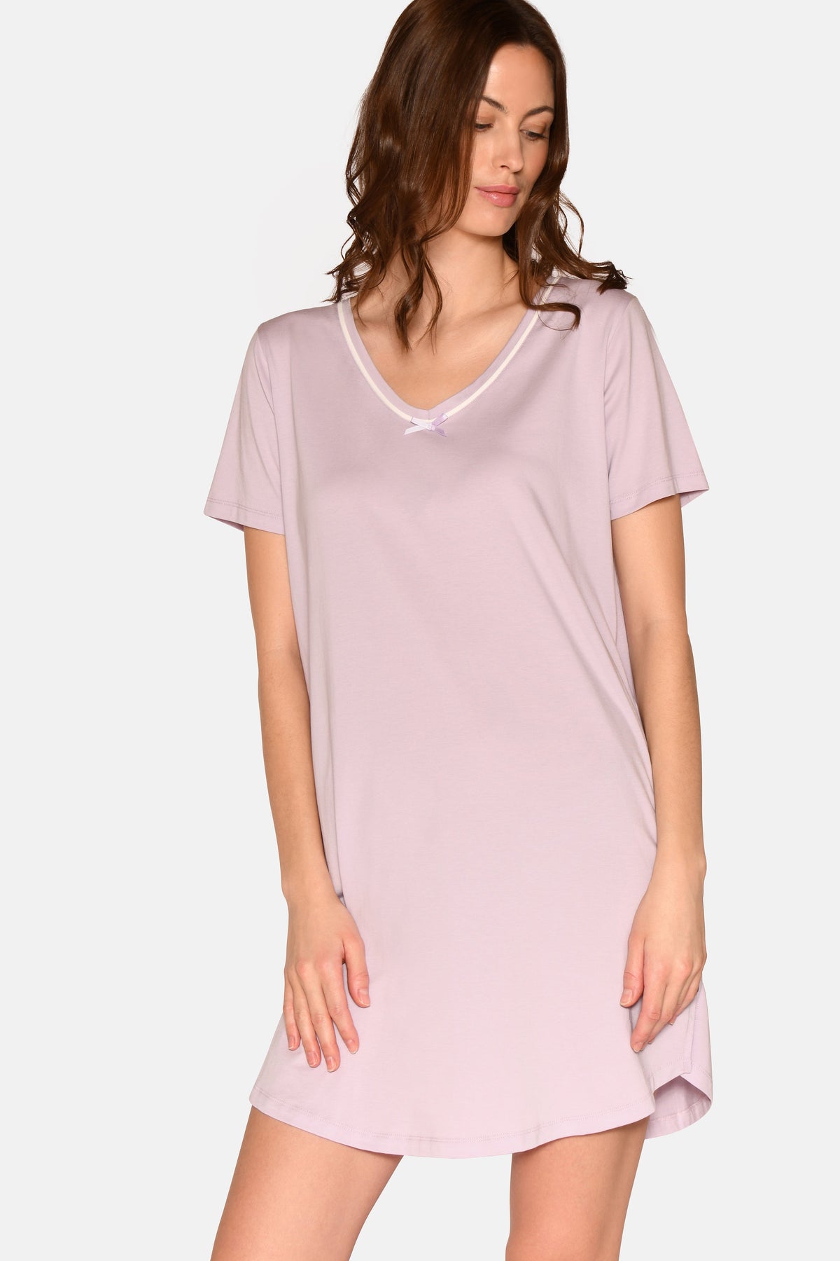 Nicole S/S V-neck Dress, Misty Lilac – CCDK Copenhagen