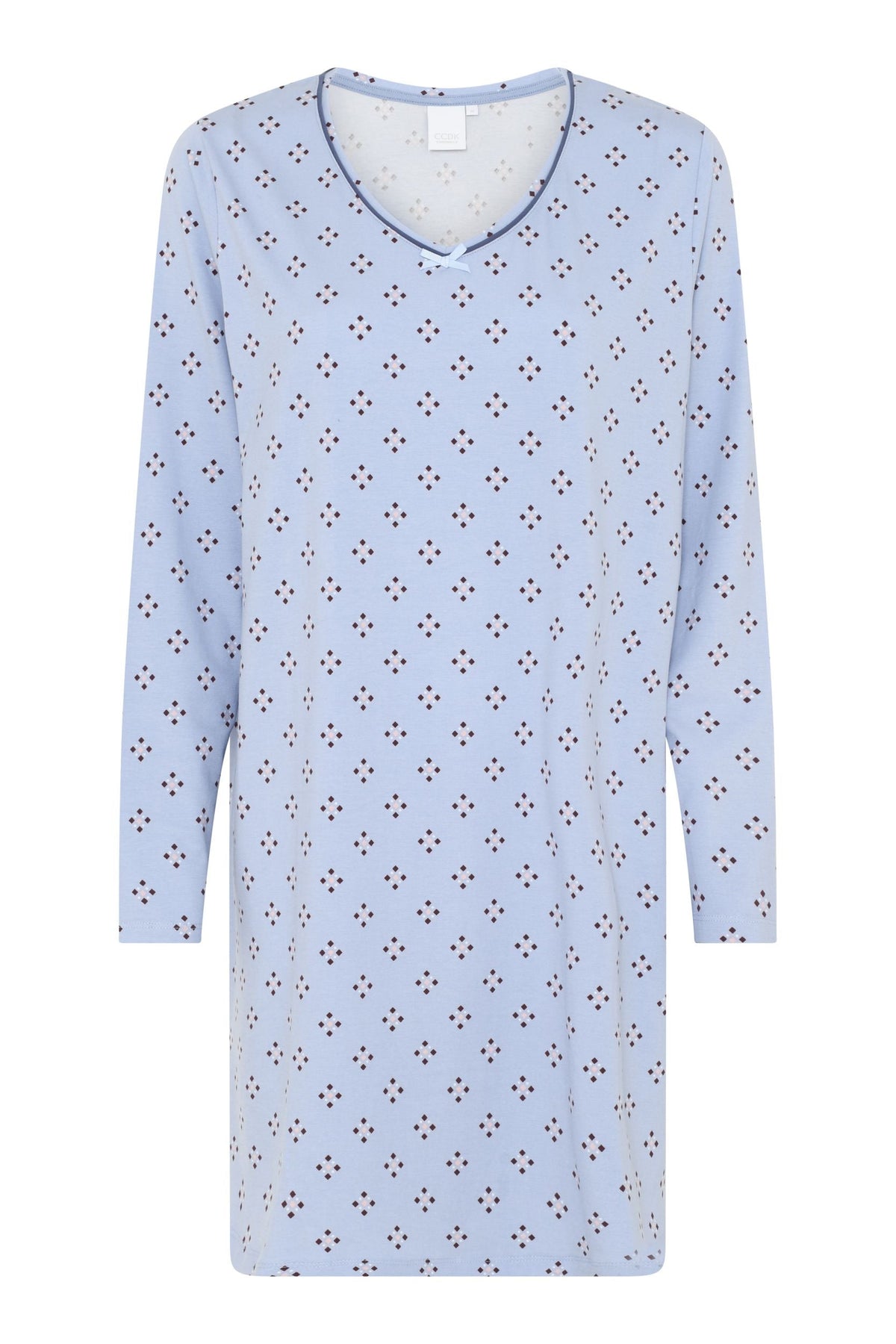 Nicole L/S V-neck Dress, Eventide AOP – CCDK Copenhagen
