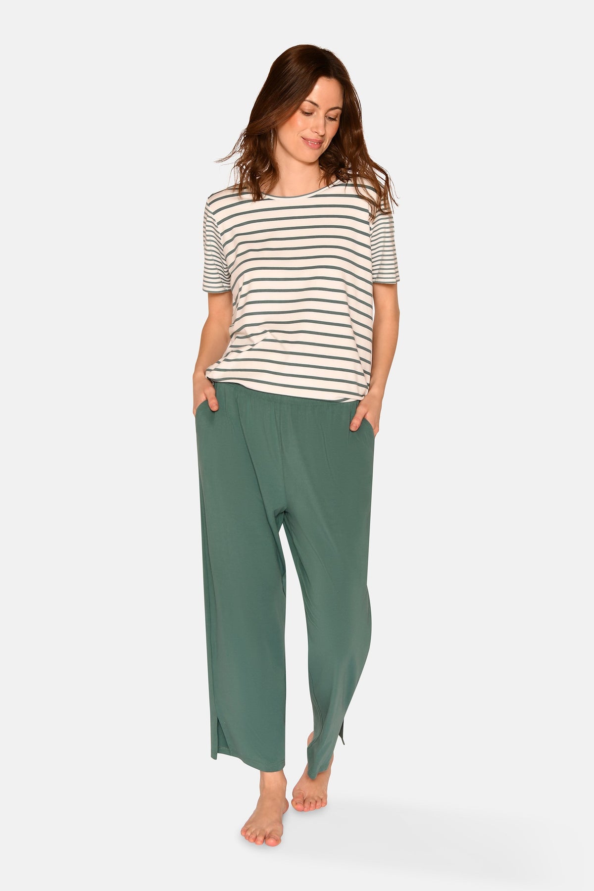 Charlot Crop Pants, Sagebrush Green – CCDK Copenhagen