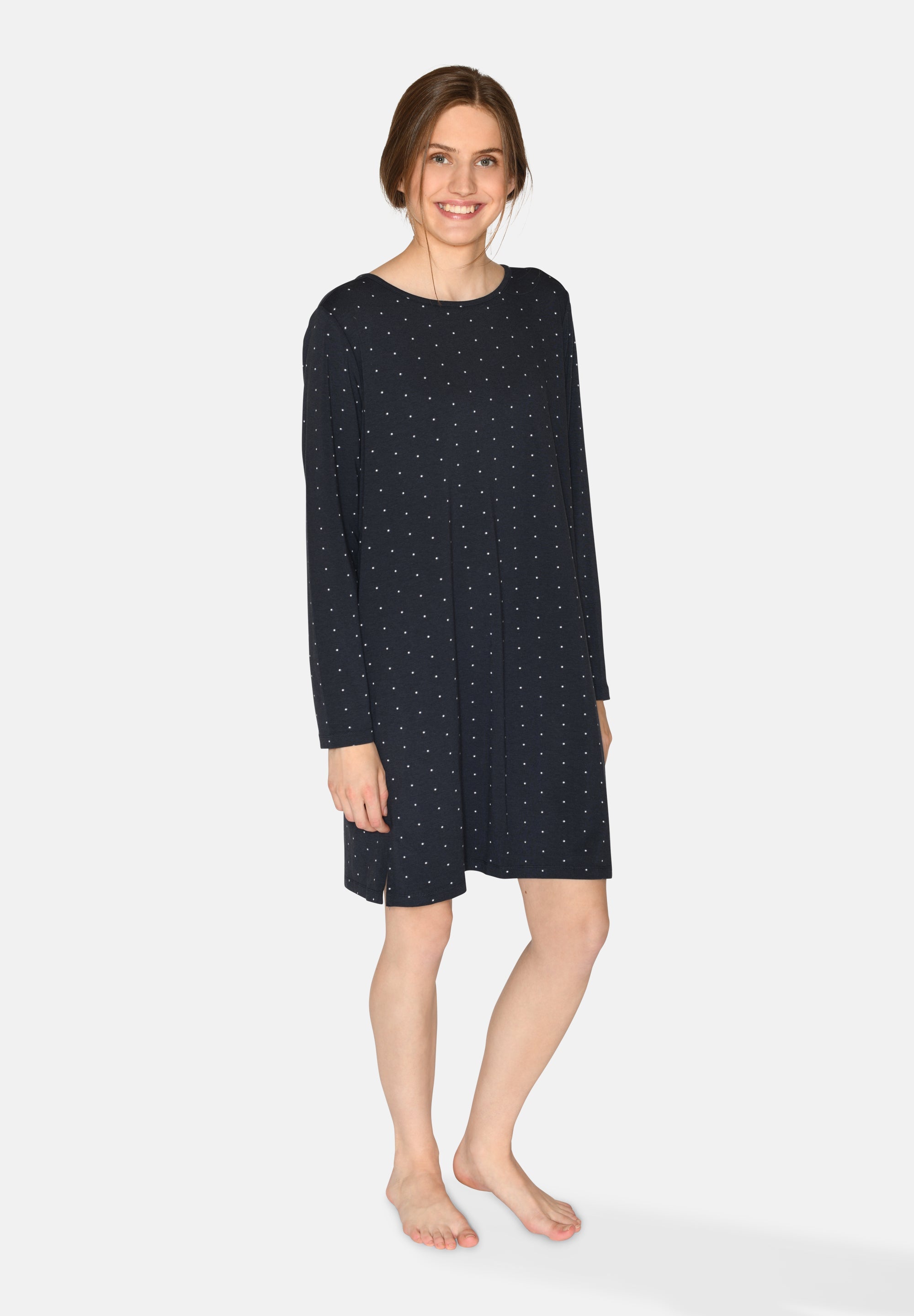 Bea Long Sleeve Dress, Parisian Night AOP