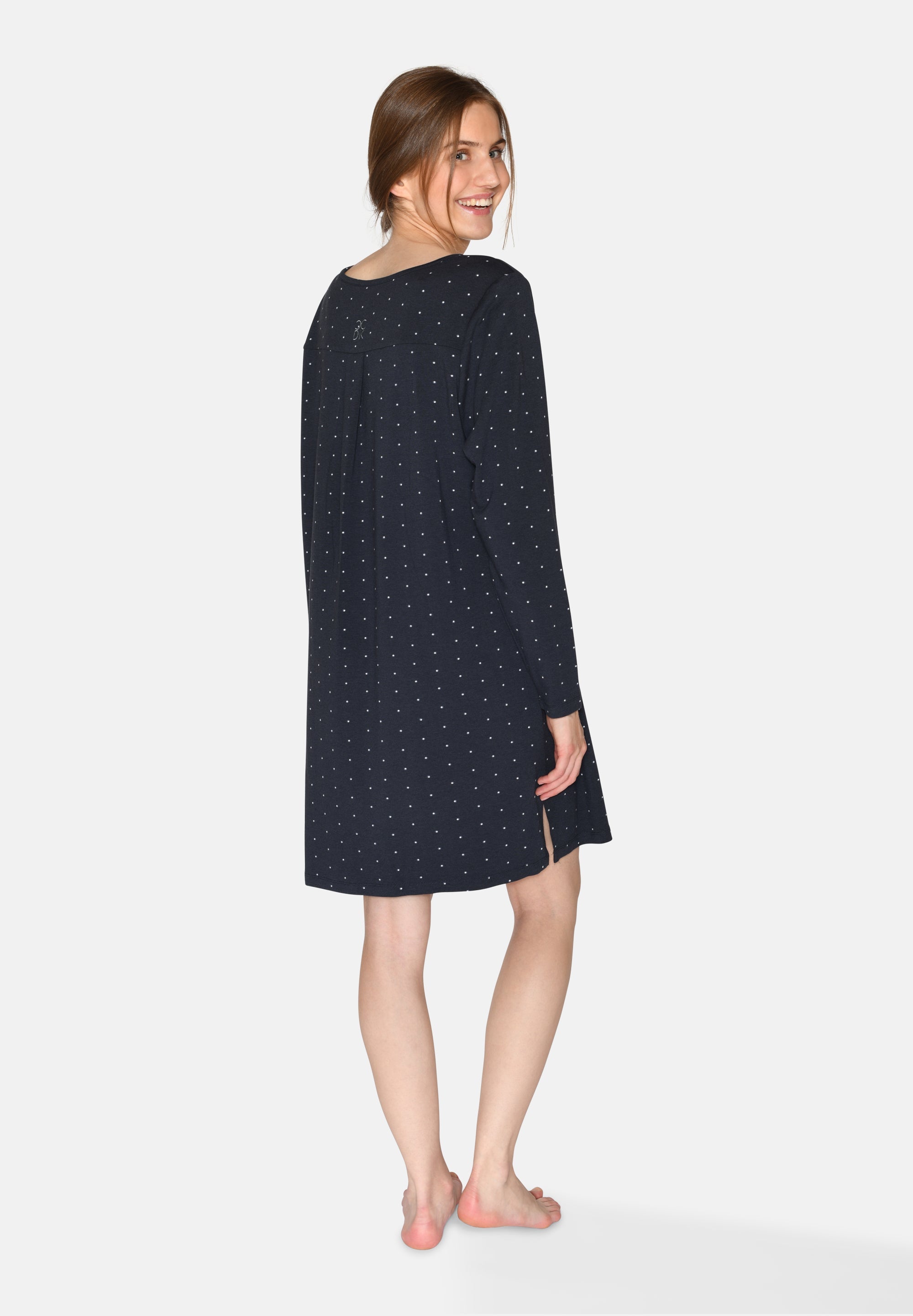 Bea Long Sleeve Dress, Parisian Night AOP