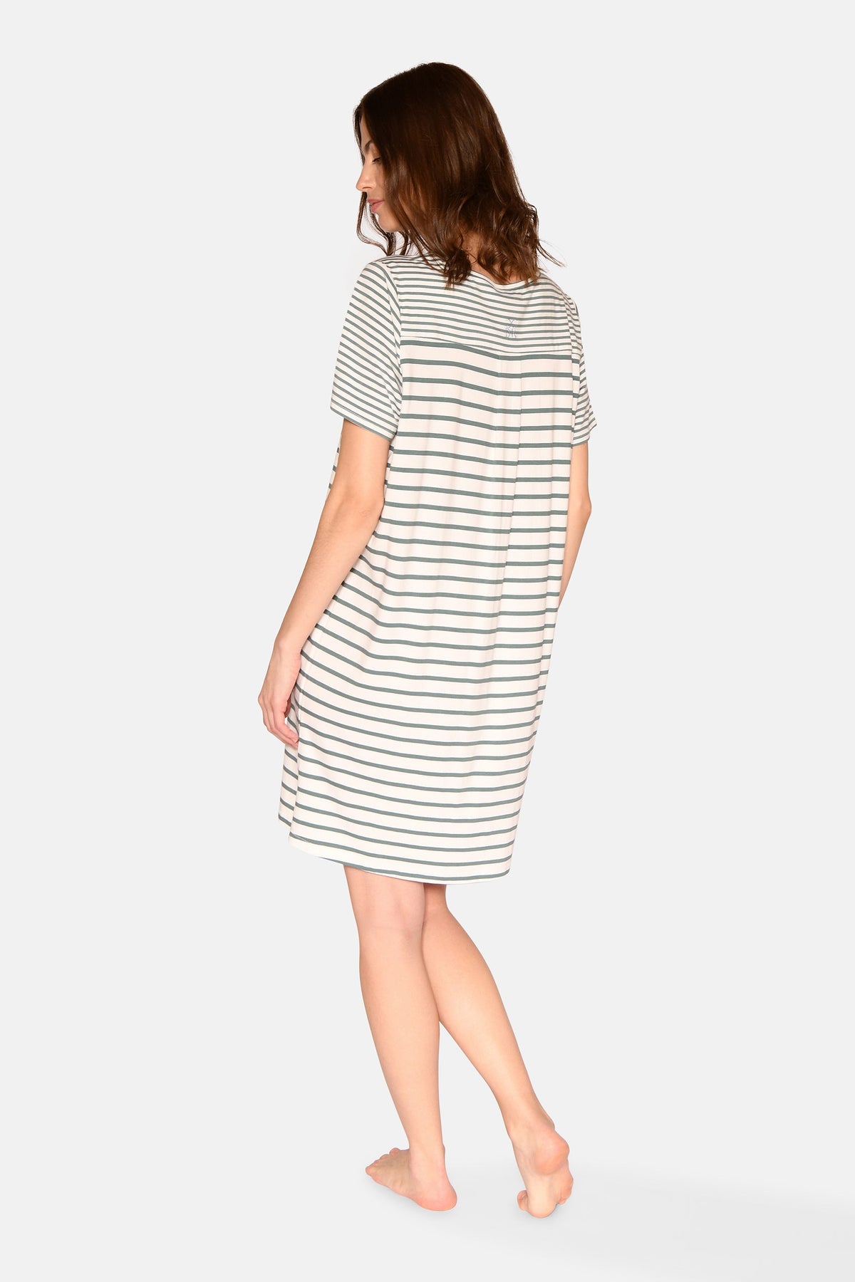 Bea S/S Dress, Sagebrush Green Stripe. – CCDK Copenhagen