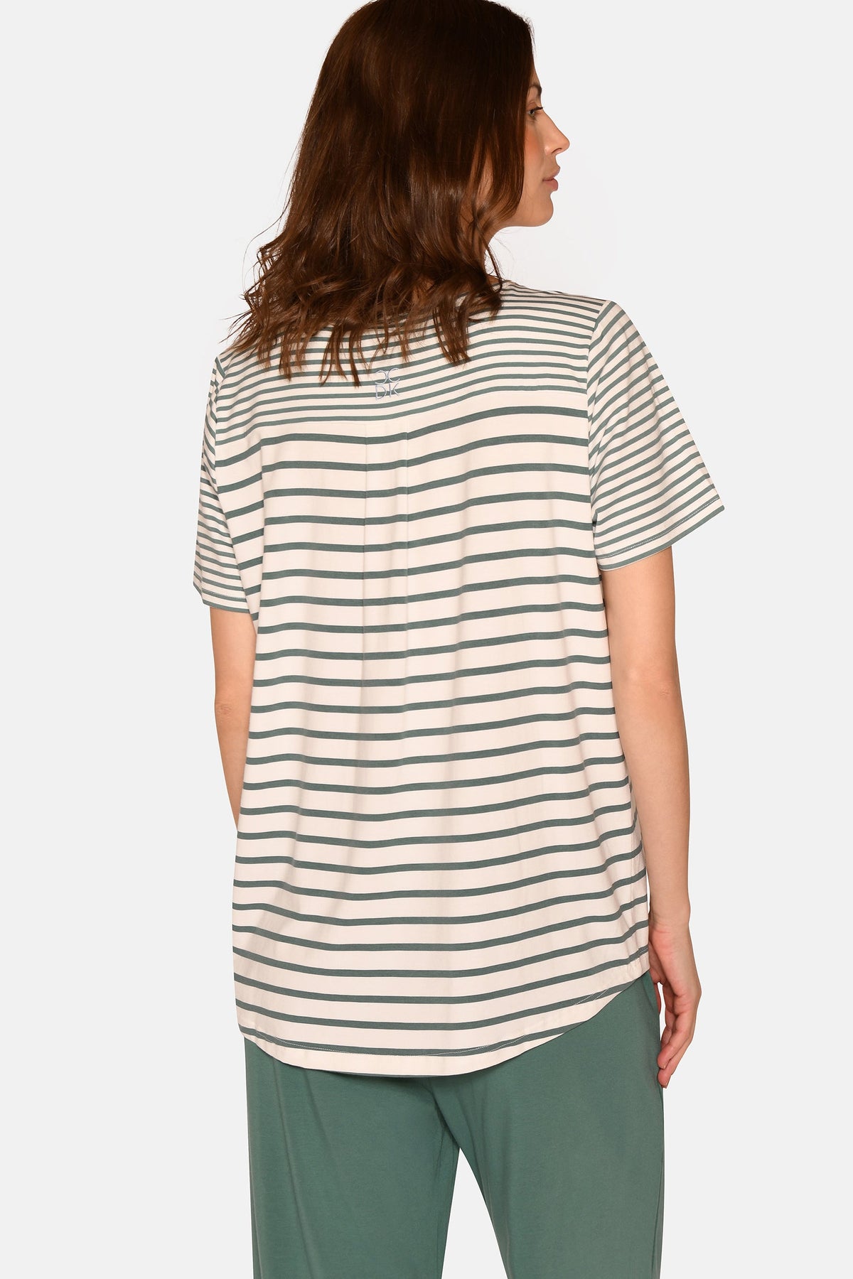 Bea S/S T-shirt, Sagebrush Green Stripe. – CCDK Copenhagen