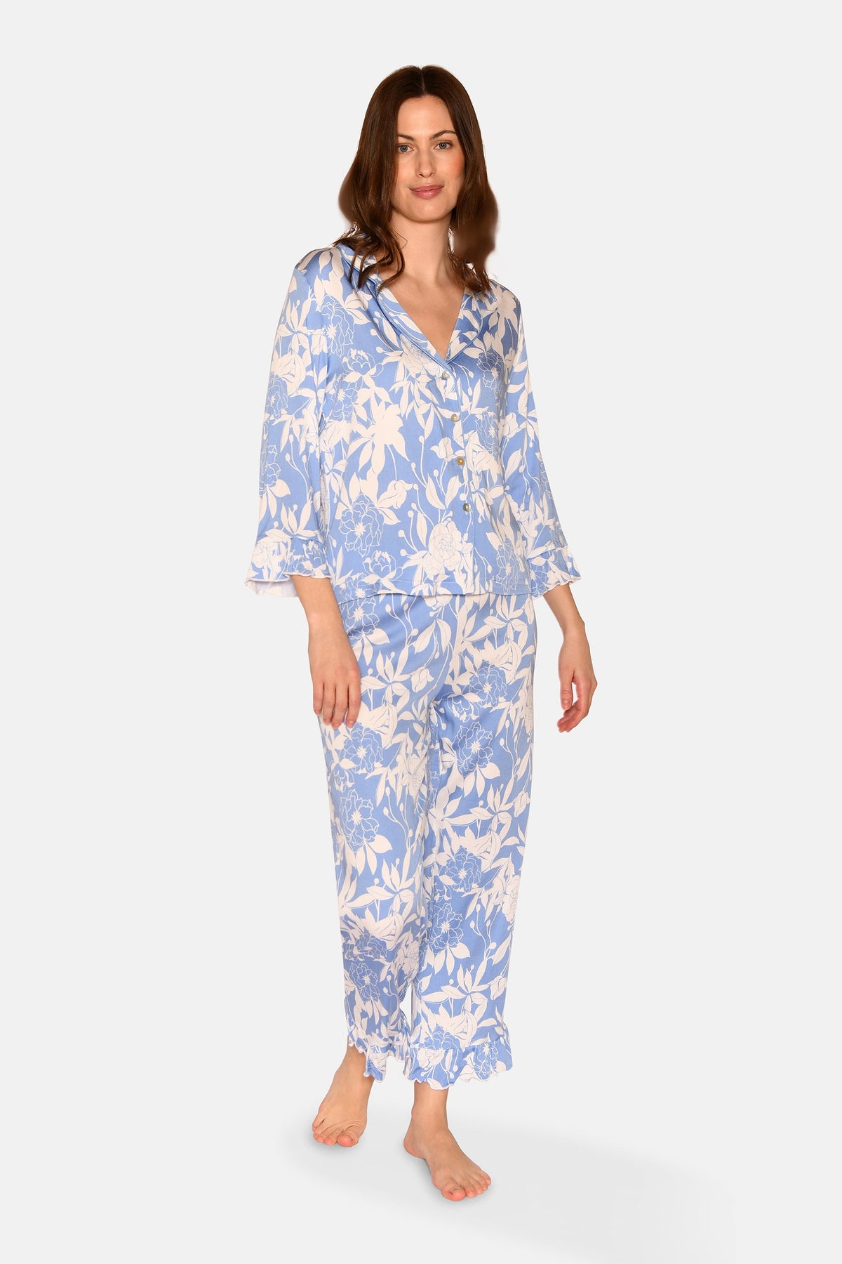 Saga Short Shirt, Azurine AOP. – CCDK Copenhagen