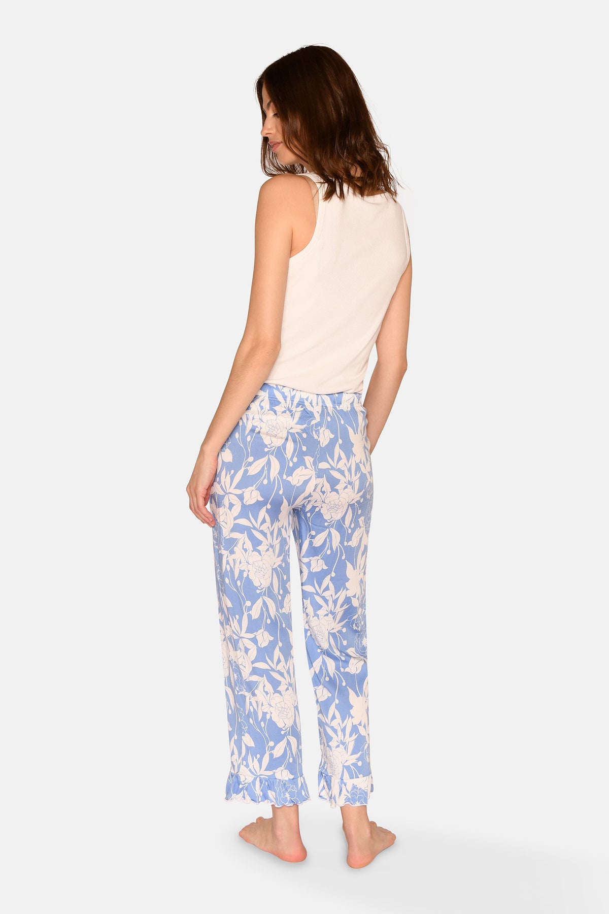 Saga Crop Pants, Azurine AOP. – CCDK Copenhagen