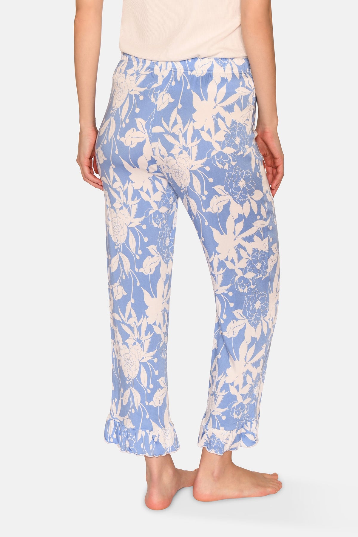 Saga Crop Pants, Azurine AOP. – CCDK Copenhagen
