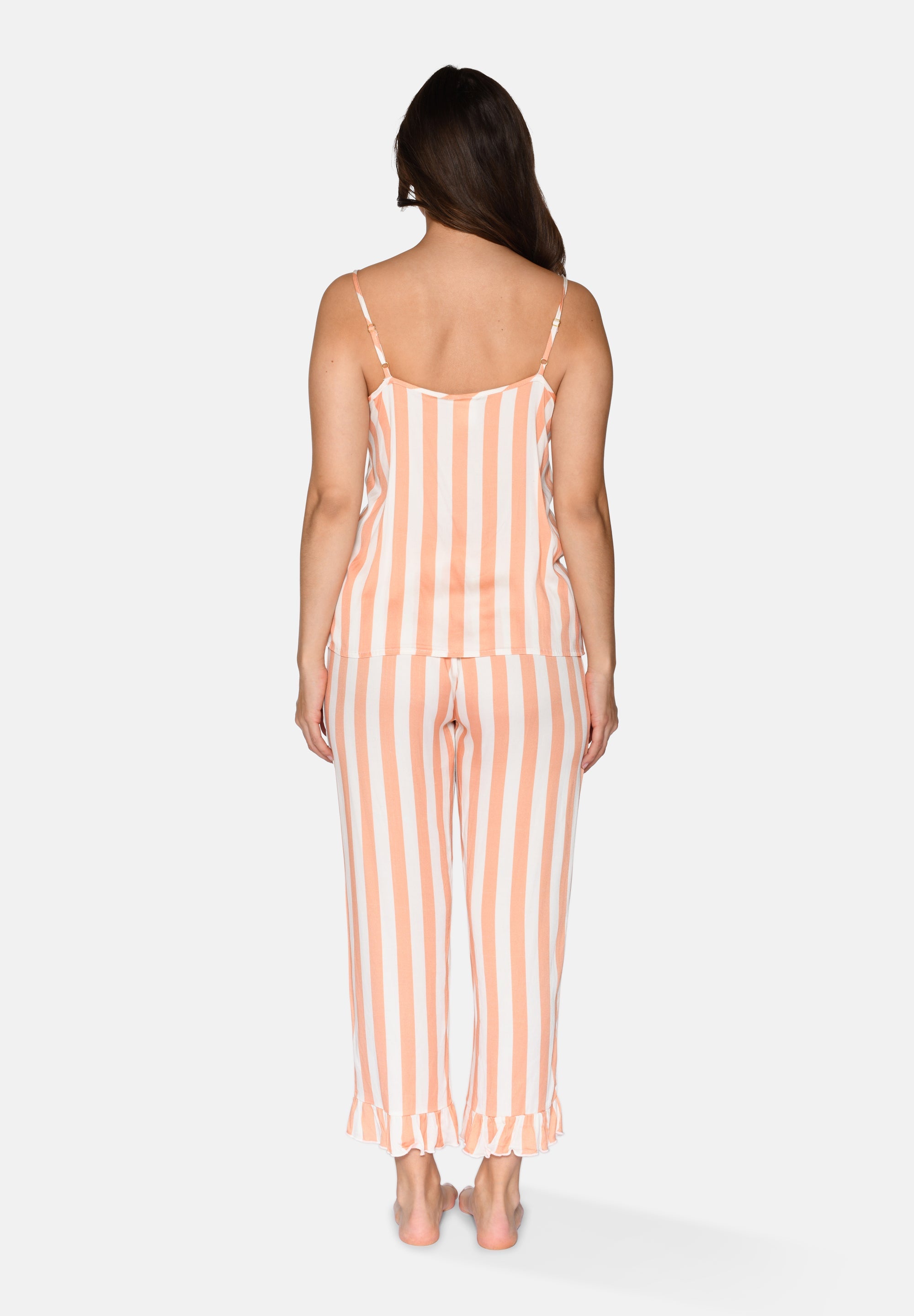 Janet Chemise Top, Coral Sands Stripe