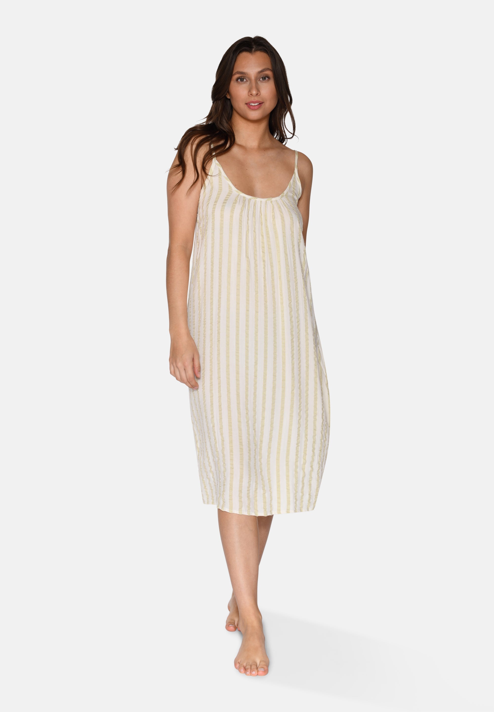 Oda Dress, Hay Stripe