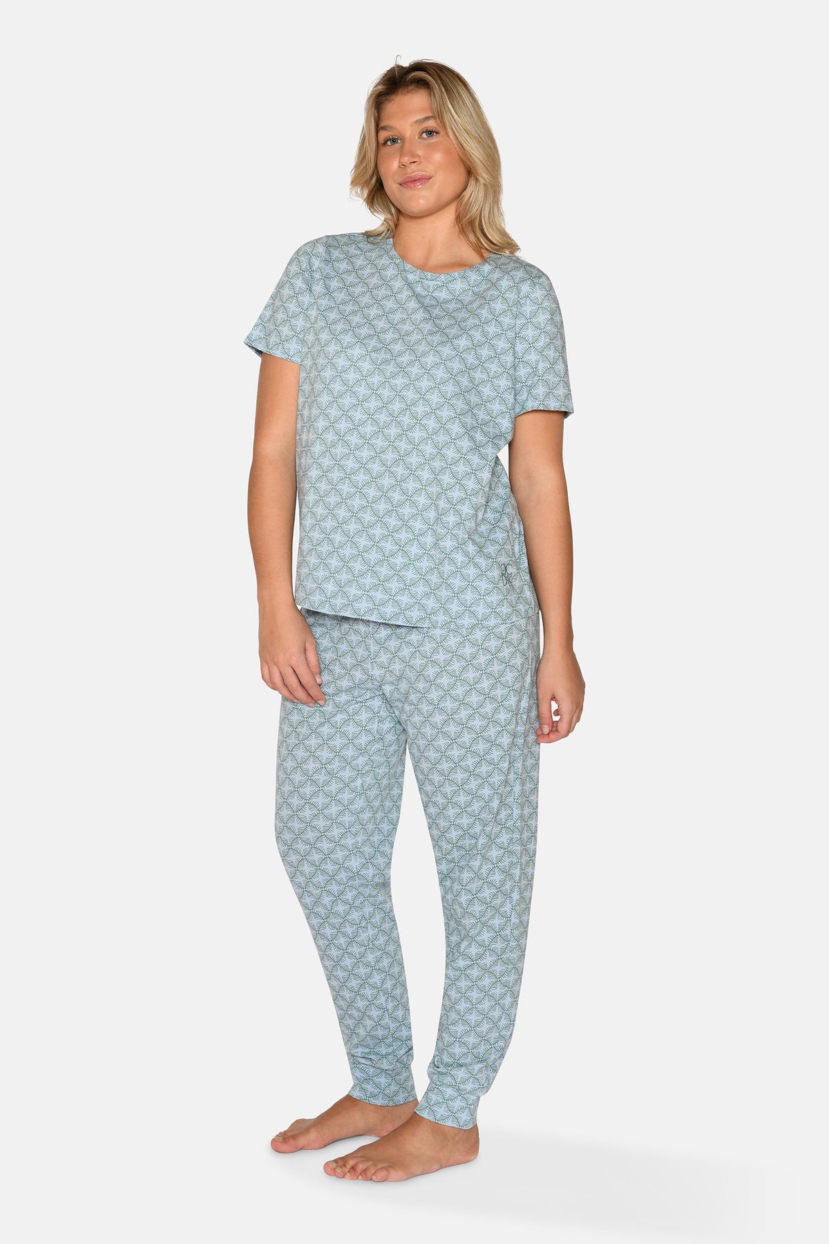 Janis S/S T-shirt, Kentucky Blue AOP – CCDK Copenhagen