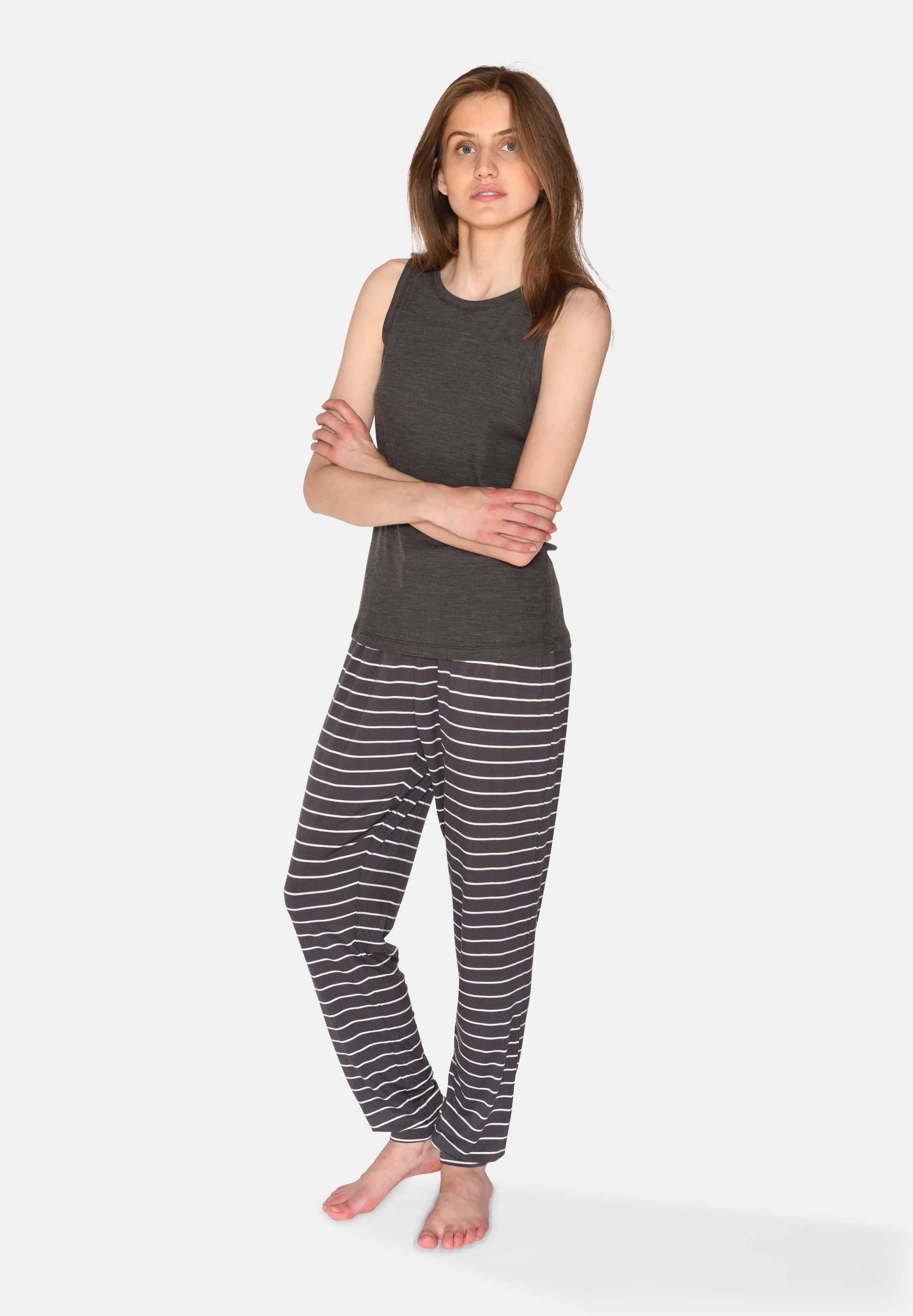 Monica Tank Top, Pavement Melange