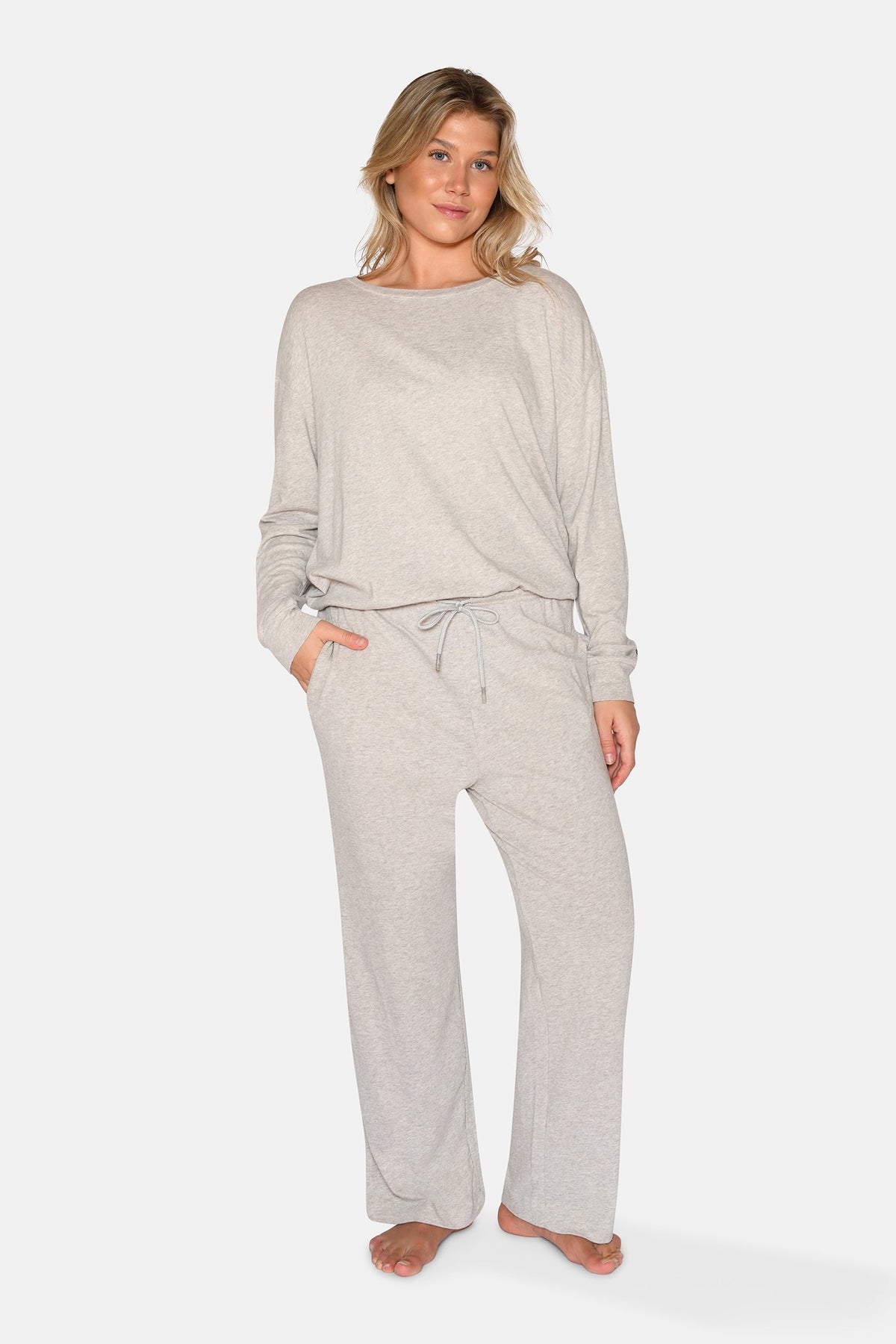 Jacy Crop Joggers, Cement Melange – CCDK Copenhagen