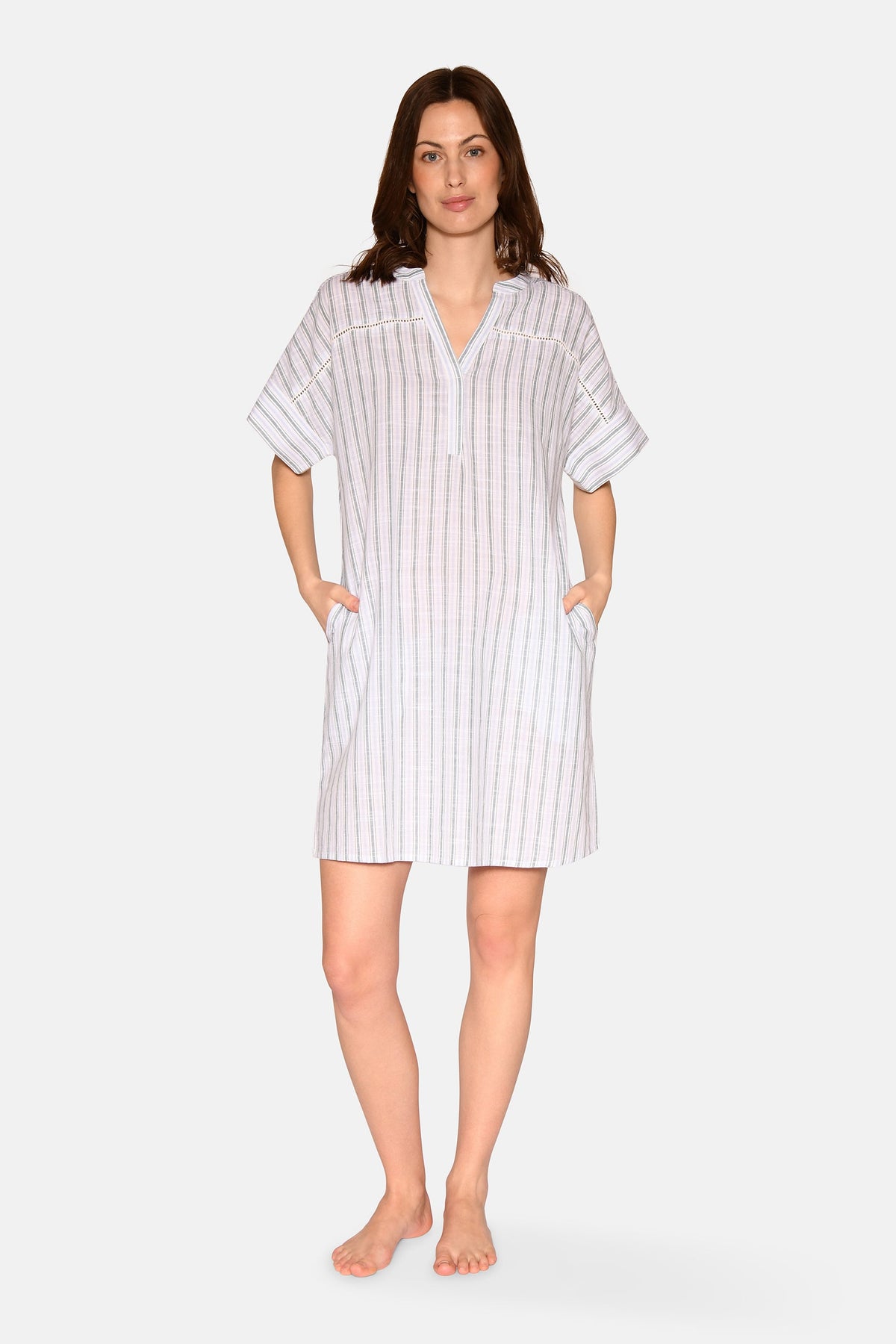 Aya Dress, Sagebrush Green Stripe – CCDK Copenhagen