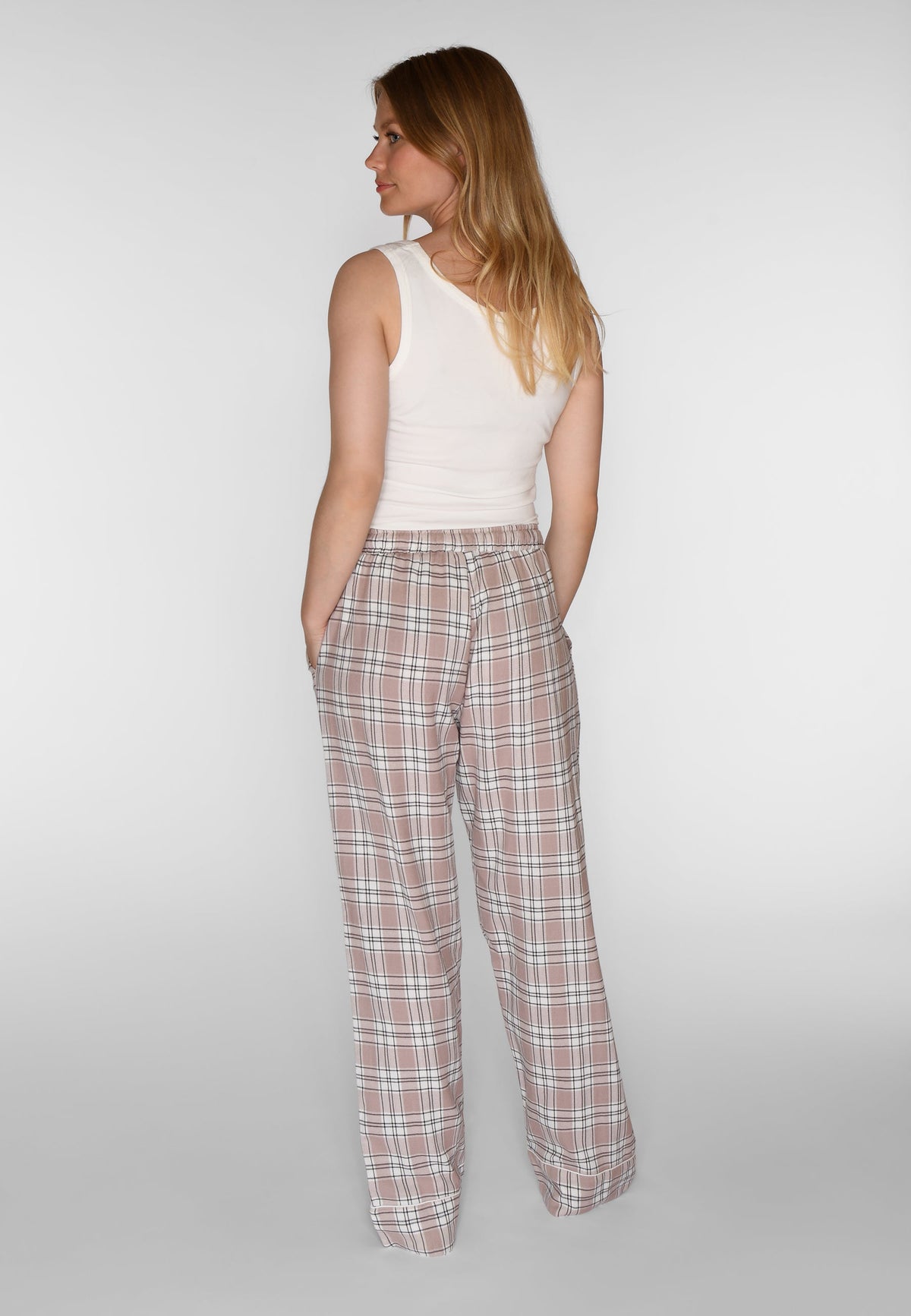 Nicola Check Pants, Violet Ice Check – CCDK Copenhagen