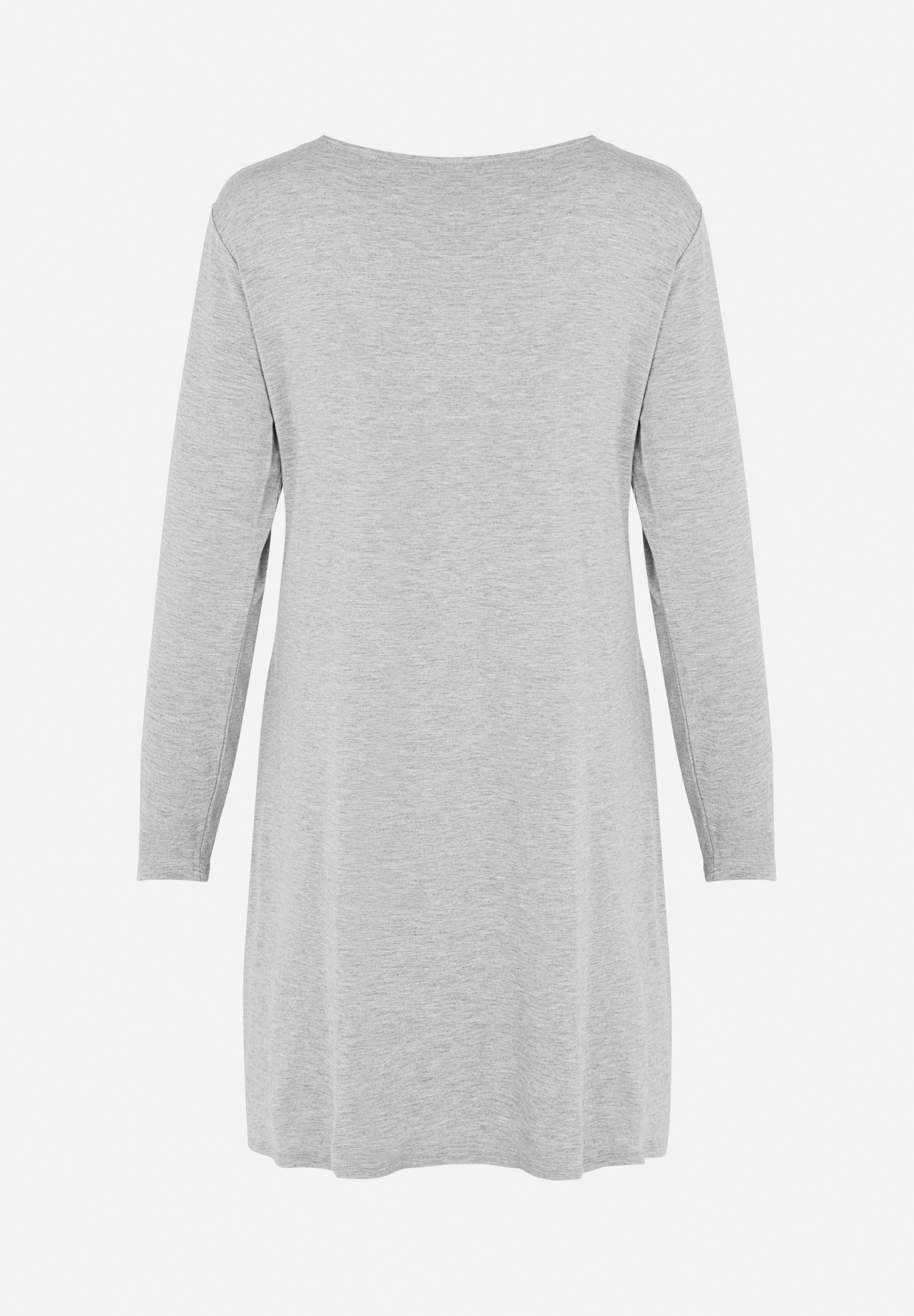 Jacqueline Long Sleeve Dress, Grey Melange