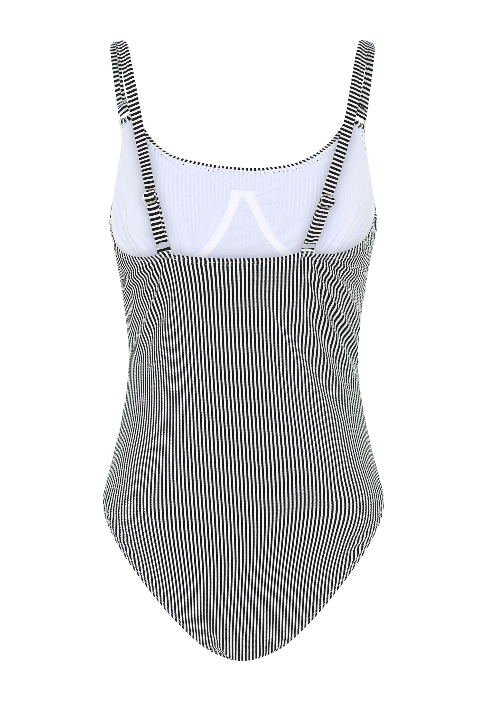 Bella Swimsuit w. Cup, Black Stripe