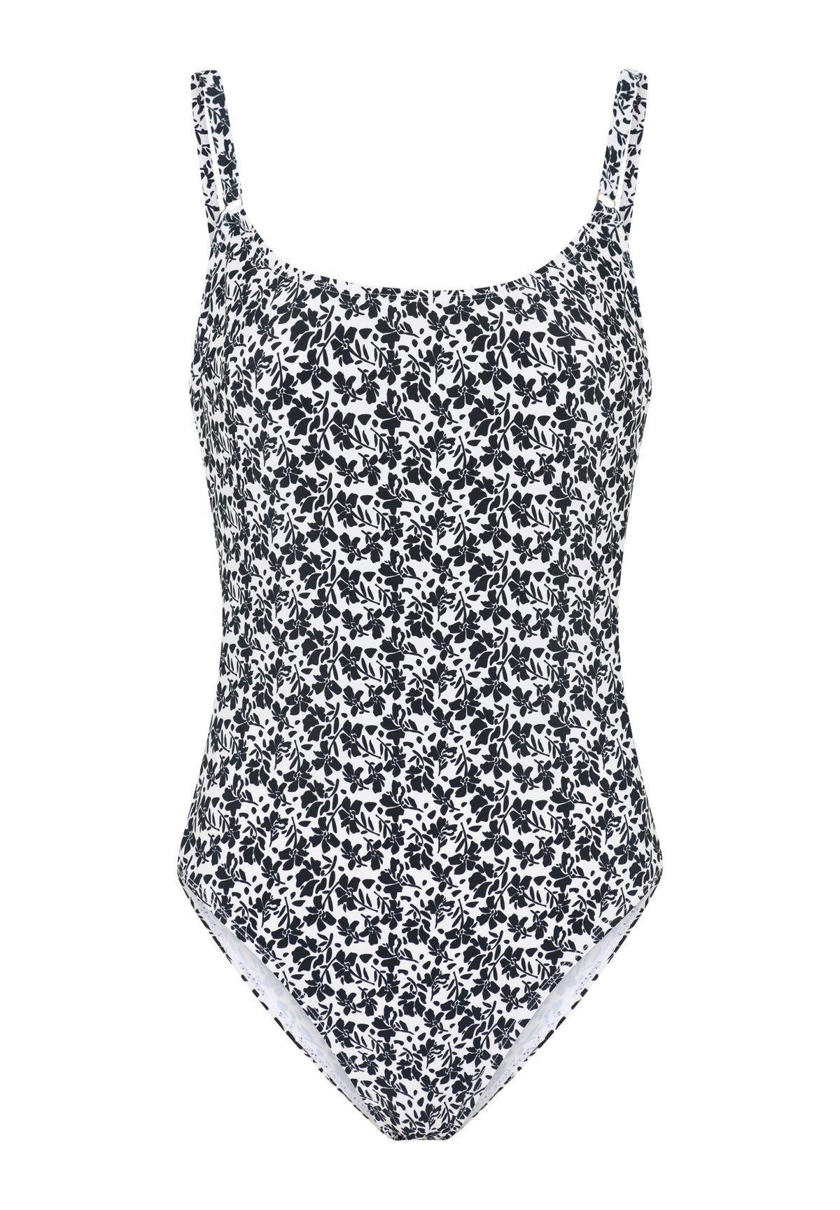 Bella Swimsuit w. Cup, Black AOP – CCDK Copenhagen