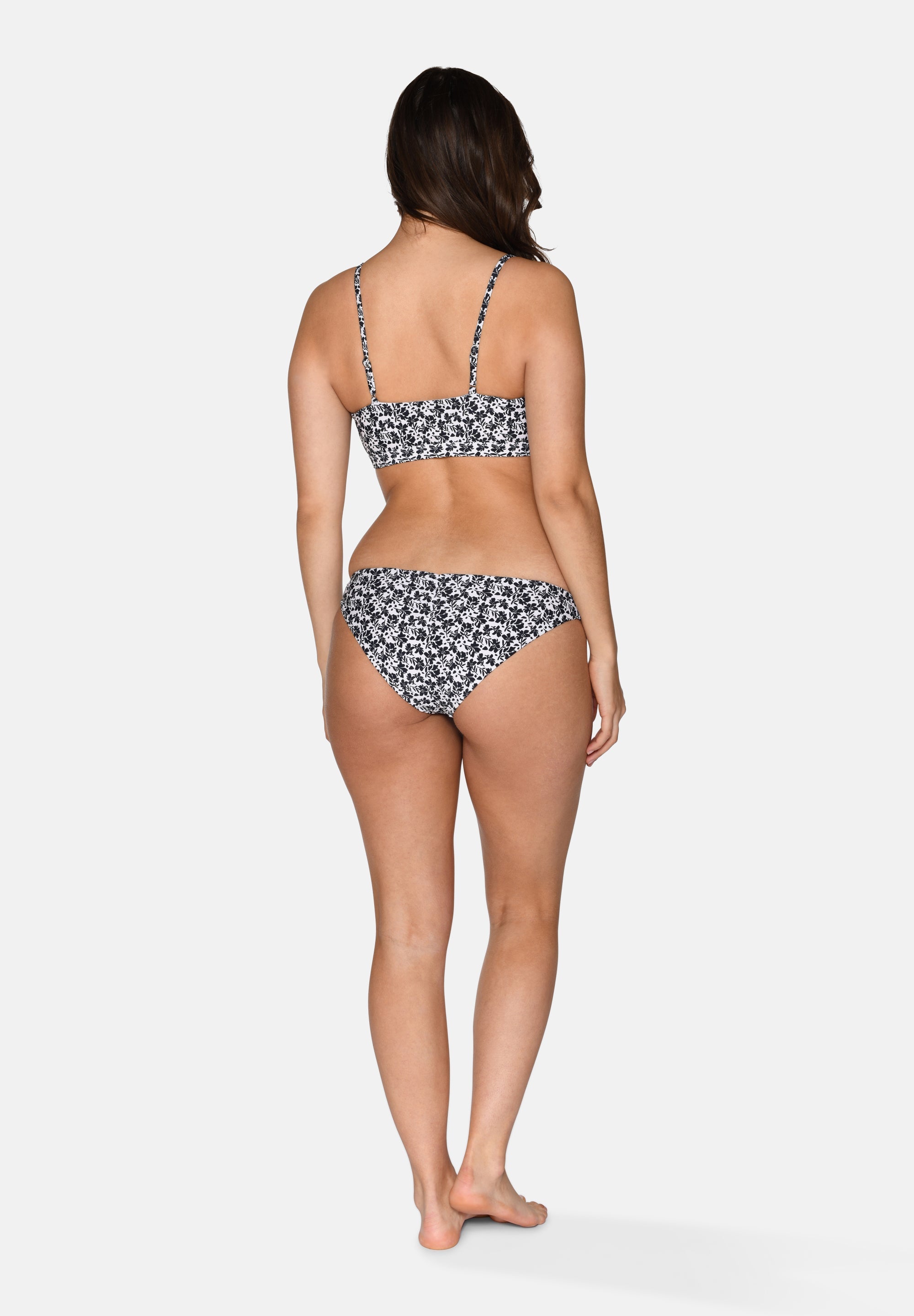 Babette Bikini Top, Black AOP