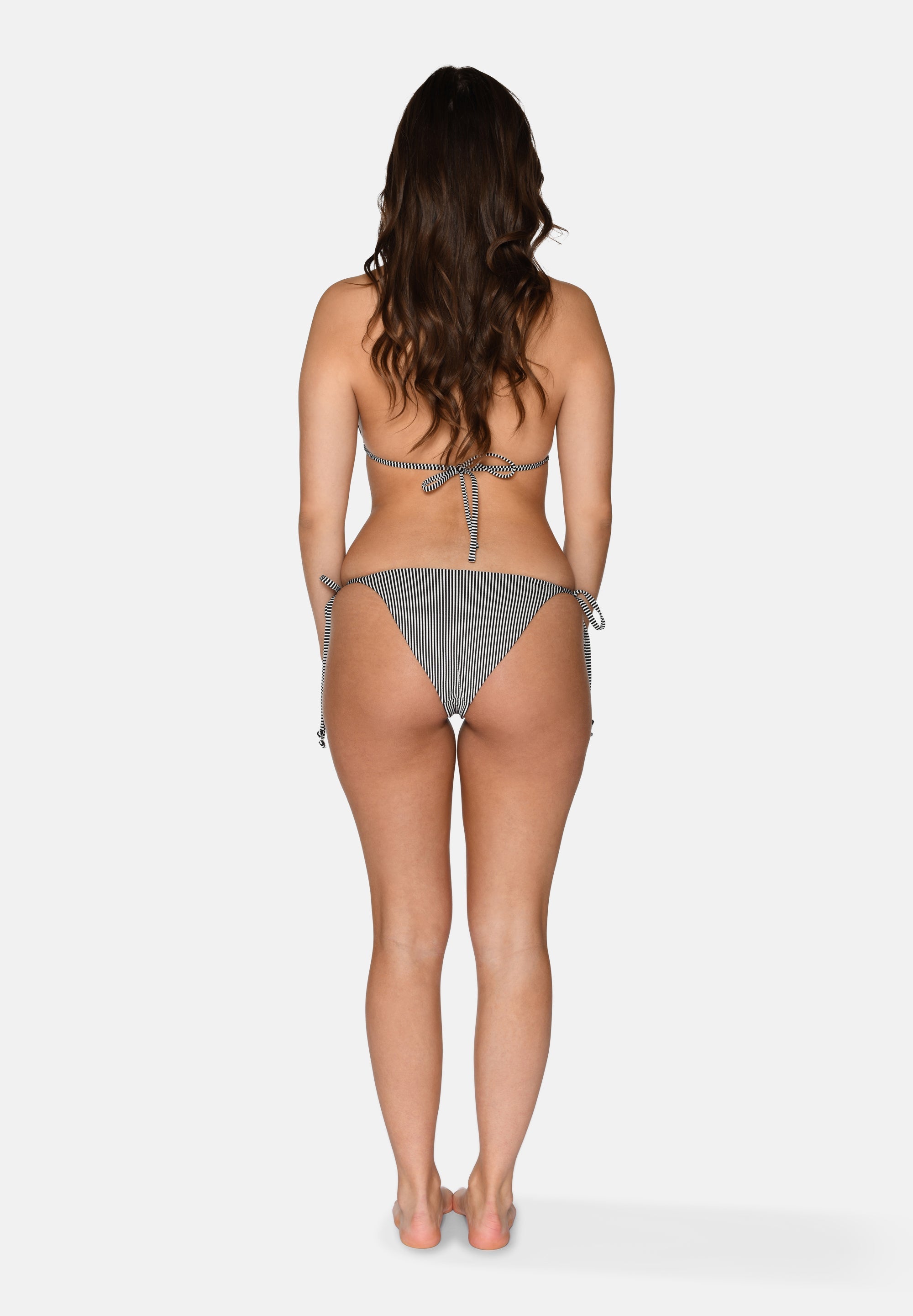 Carin Bikini Bottom, Black Stripe