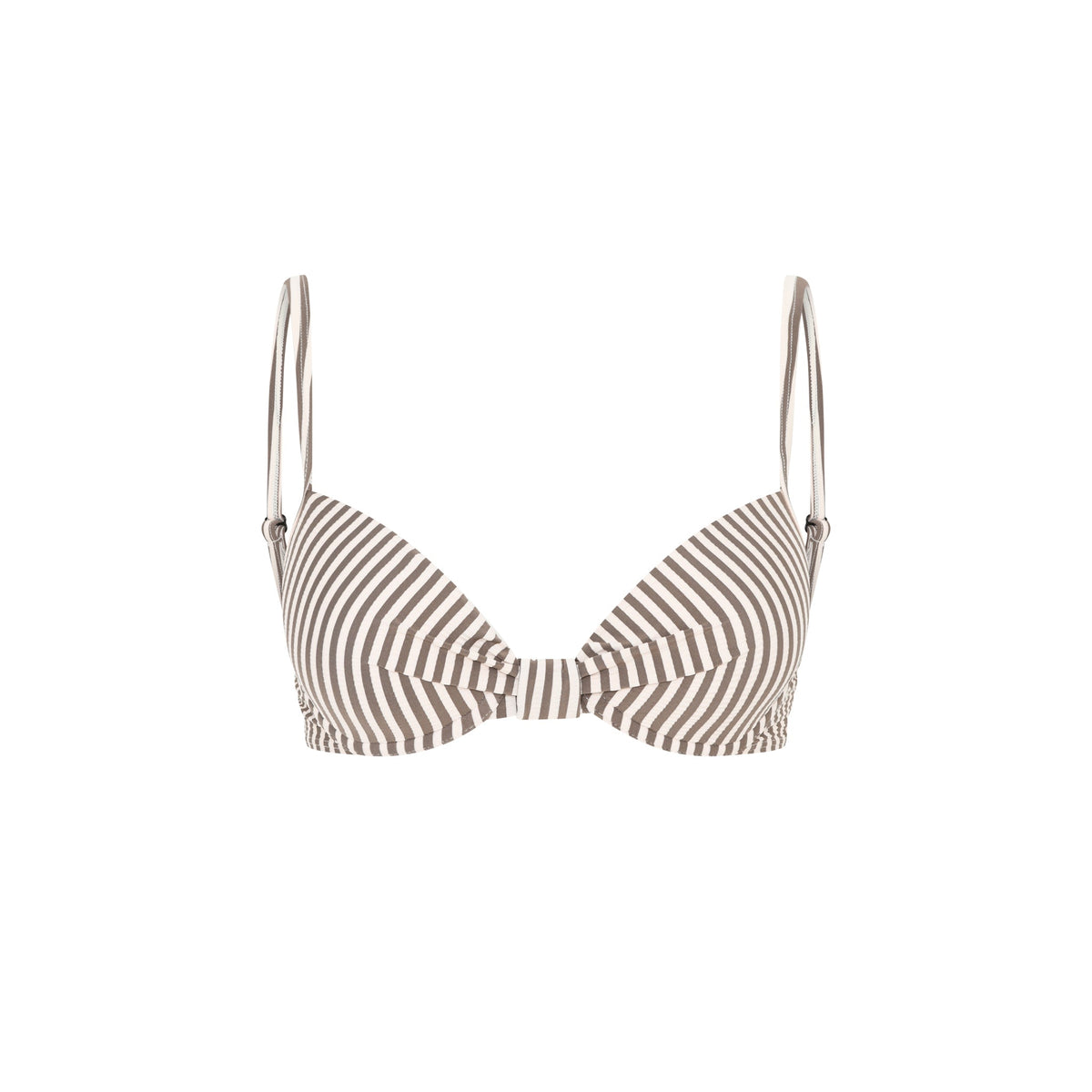 Demi Bikini Top Moulded w. Wire, Chocolate Chip Stripe – CCDK Copenhagen