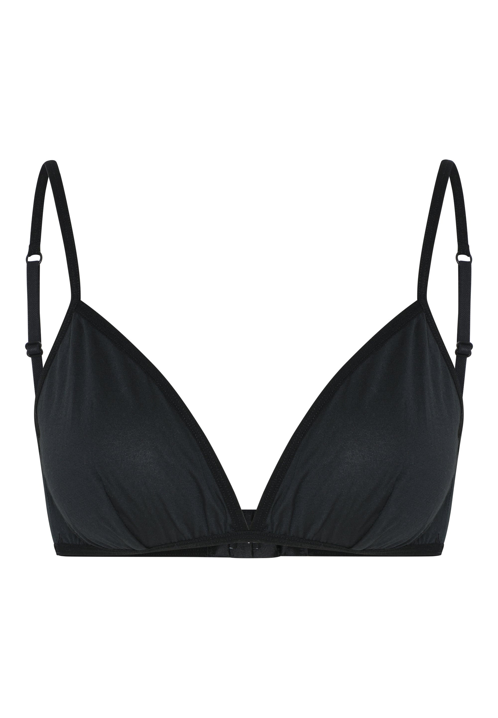 Modal Triangle Bra, Black