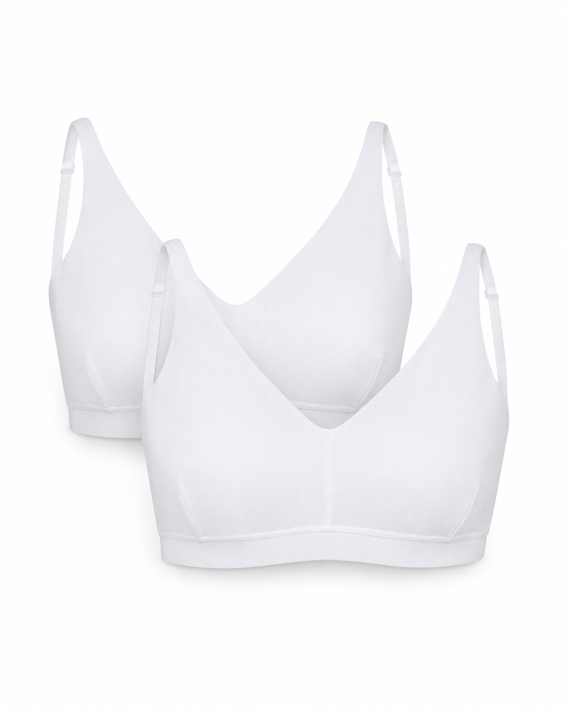 2-Pack Modal Bra Top, White – CCDK Copenhagen