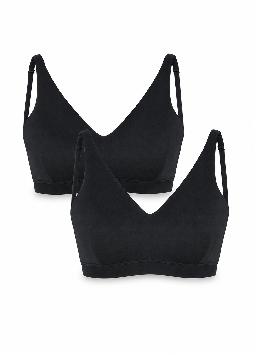 2-Pack Modal Bra Top, Black – CCDK Copenhagen