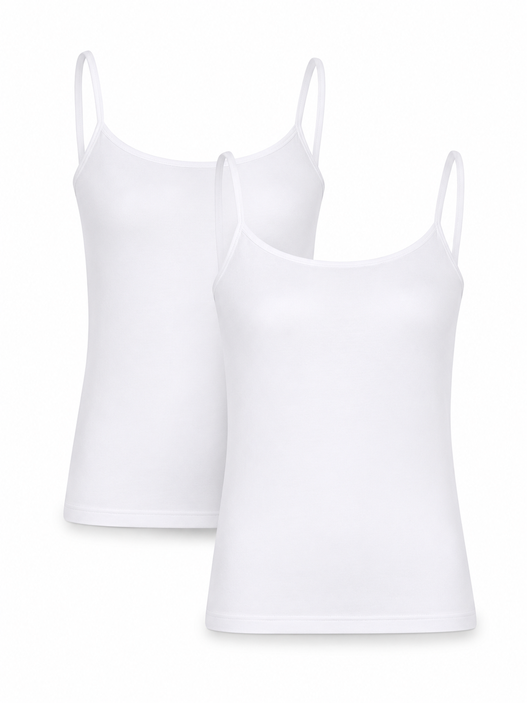 2-Pack Modal Strap Top, White – CCDK Copenhagen