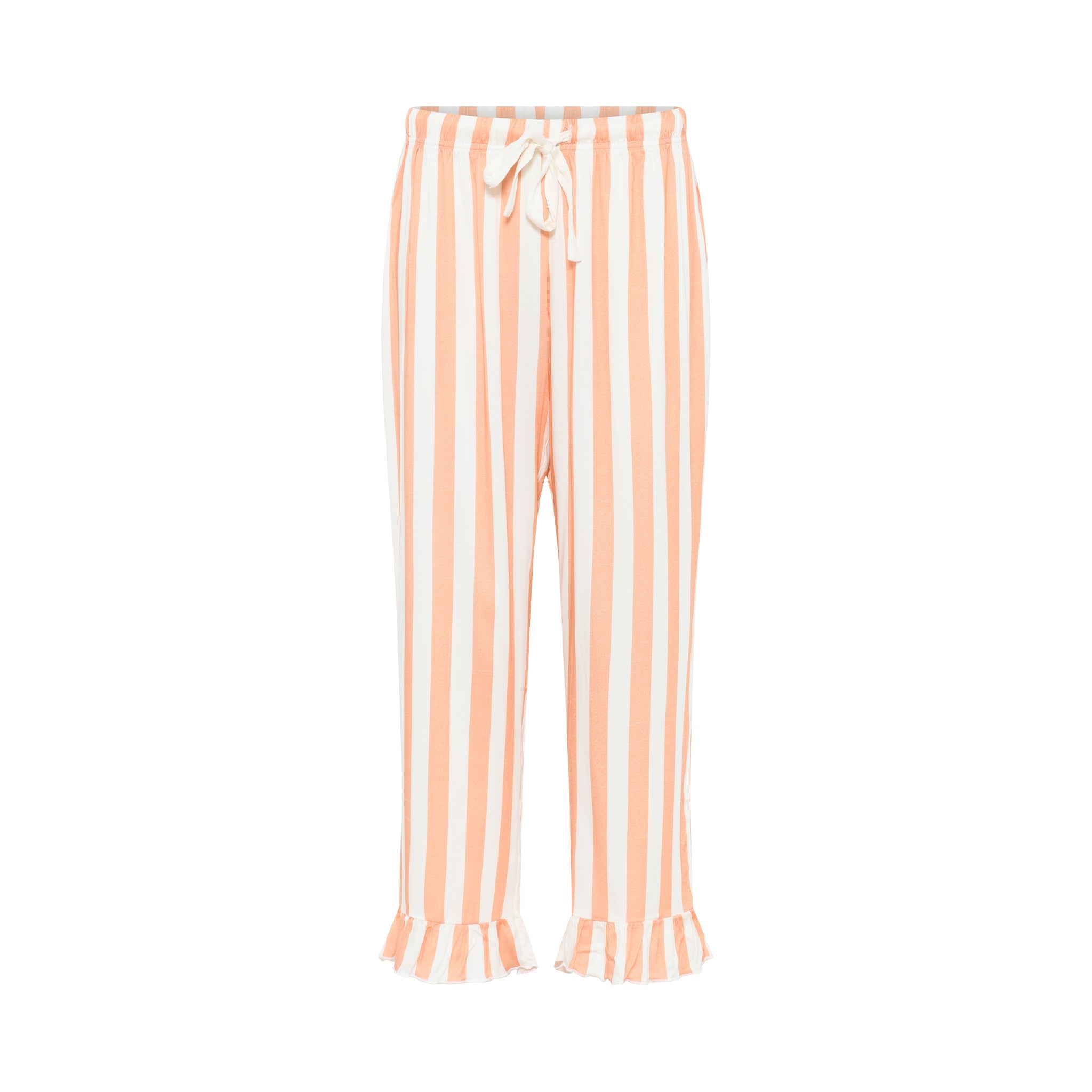 Saga Crop Pants, Coral Sands Stripe