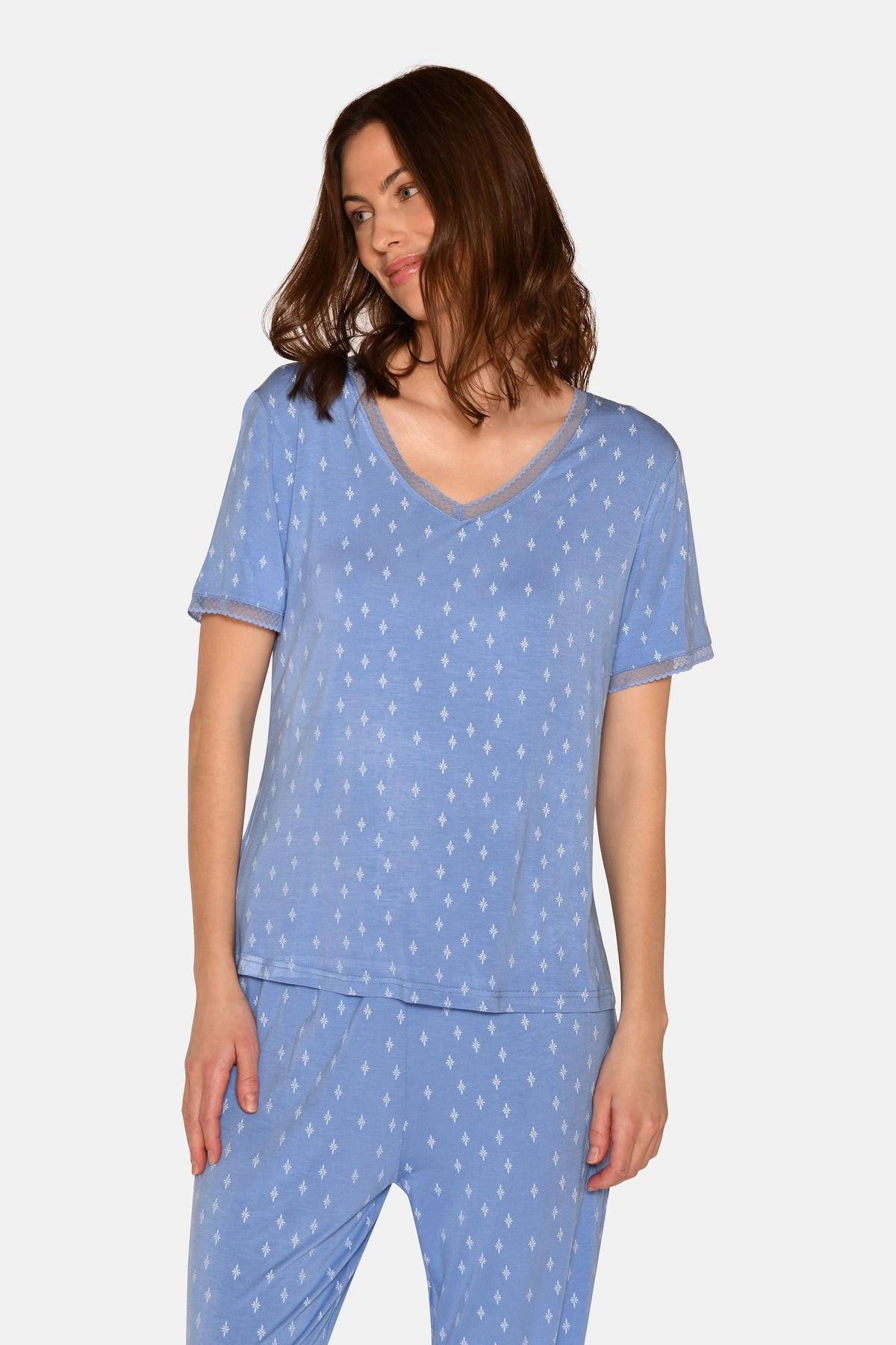 Jordan S/S T-shirt, Azurine AOP – CCDK Copenhagen
