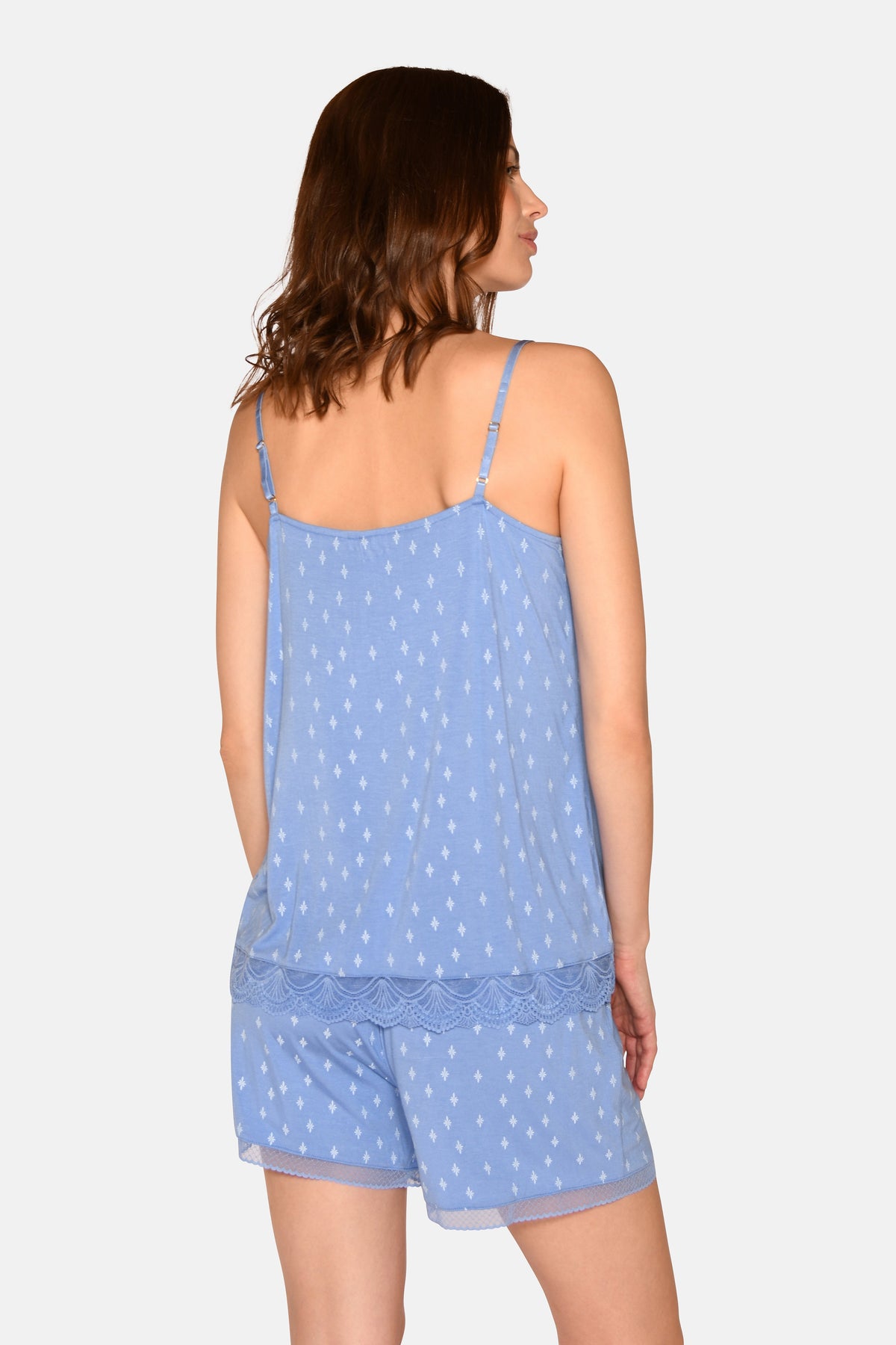 Kendall Chemise Top, Azurine AOP – CCDK Copenhagen