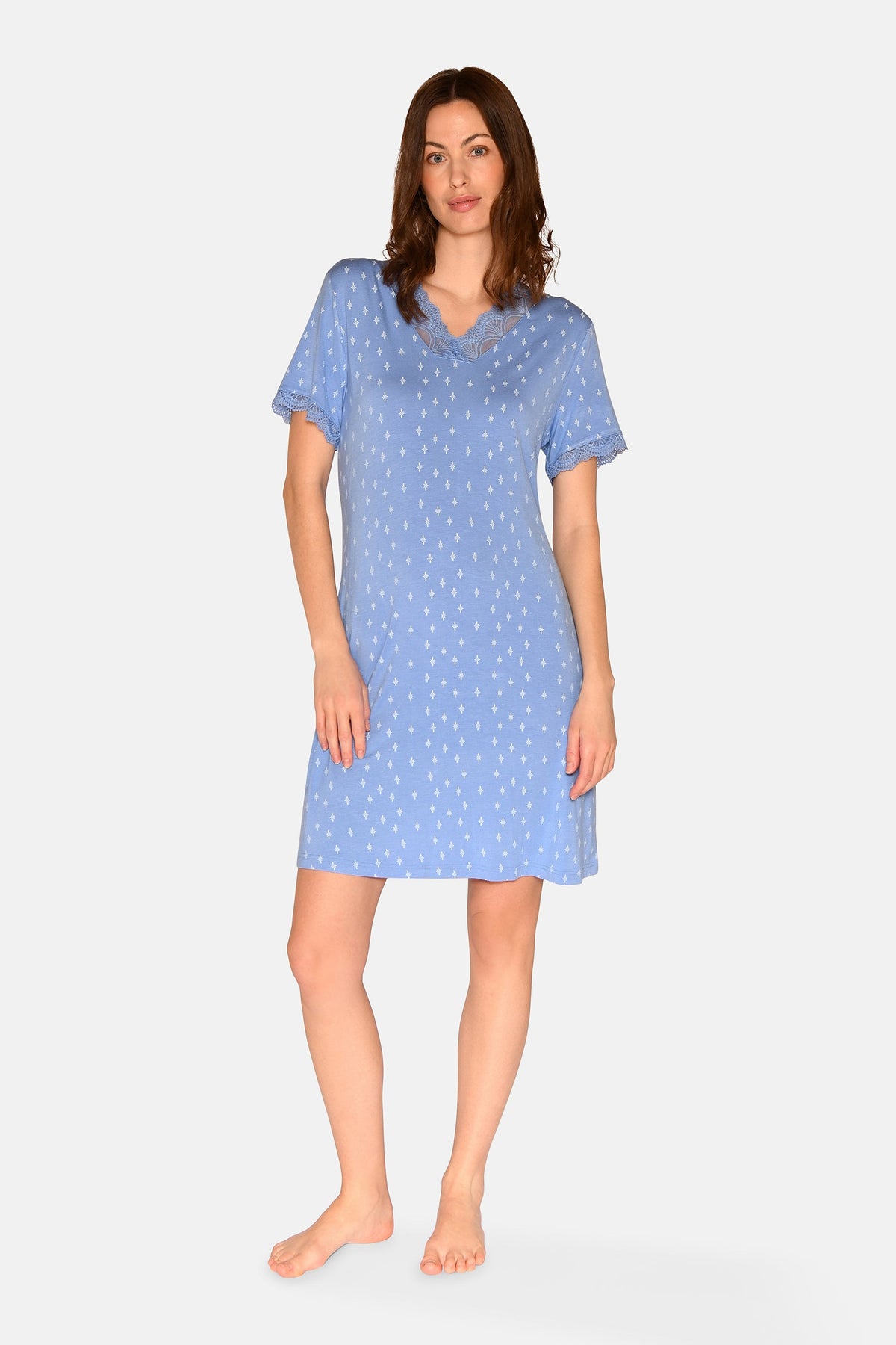 Jacqueline S/S Dress, Azurine AOP – CCDK Copenhagen