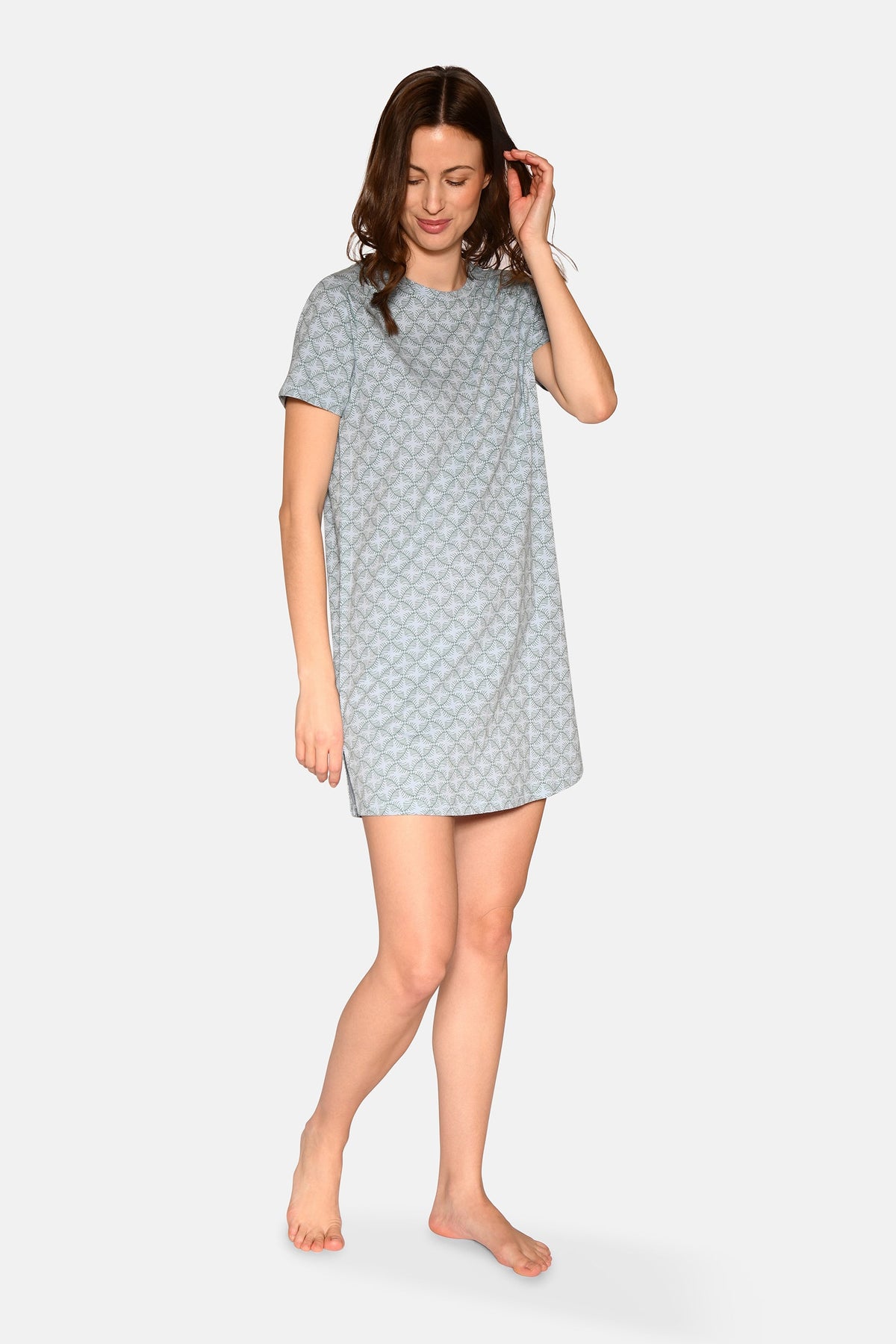 Nicole S/S Dress, Kentucky Blue AOP – CCDK Copenhagen