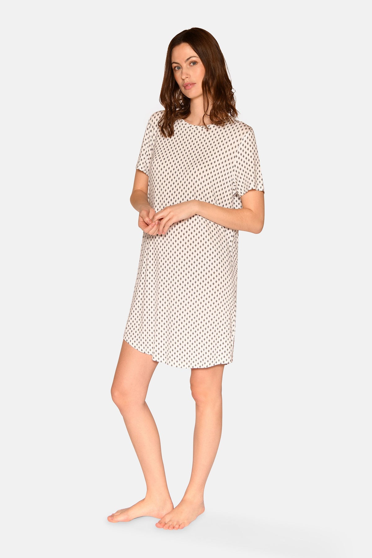 Nicole S/S Dress, Snow white AOP – CCDK Copenhagen