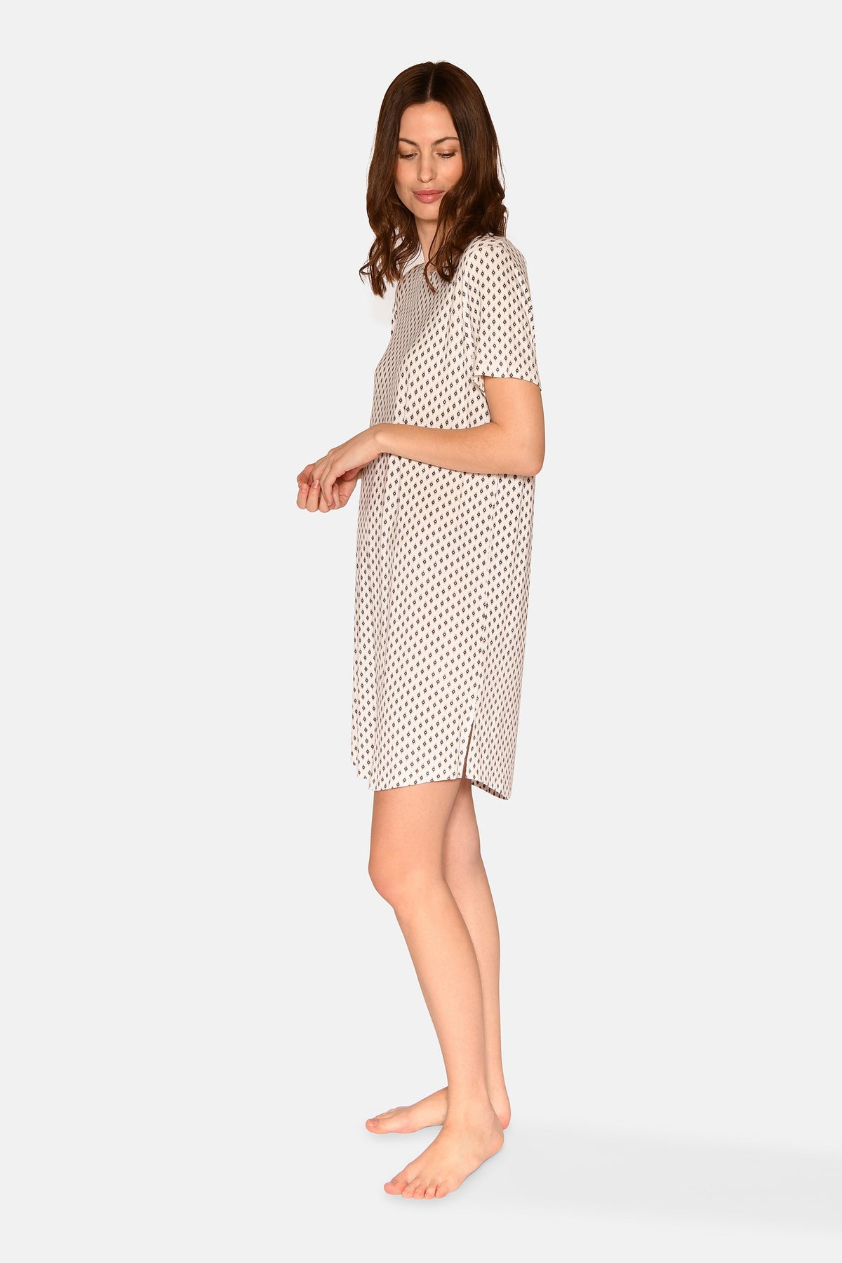 Nicole S/S Dress, Snow white AOP – CCDK Copenhagen