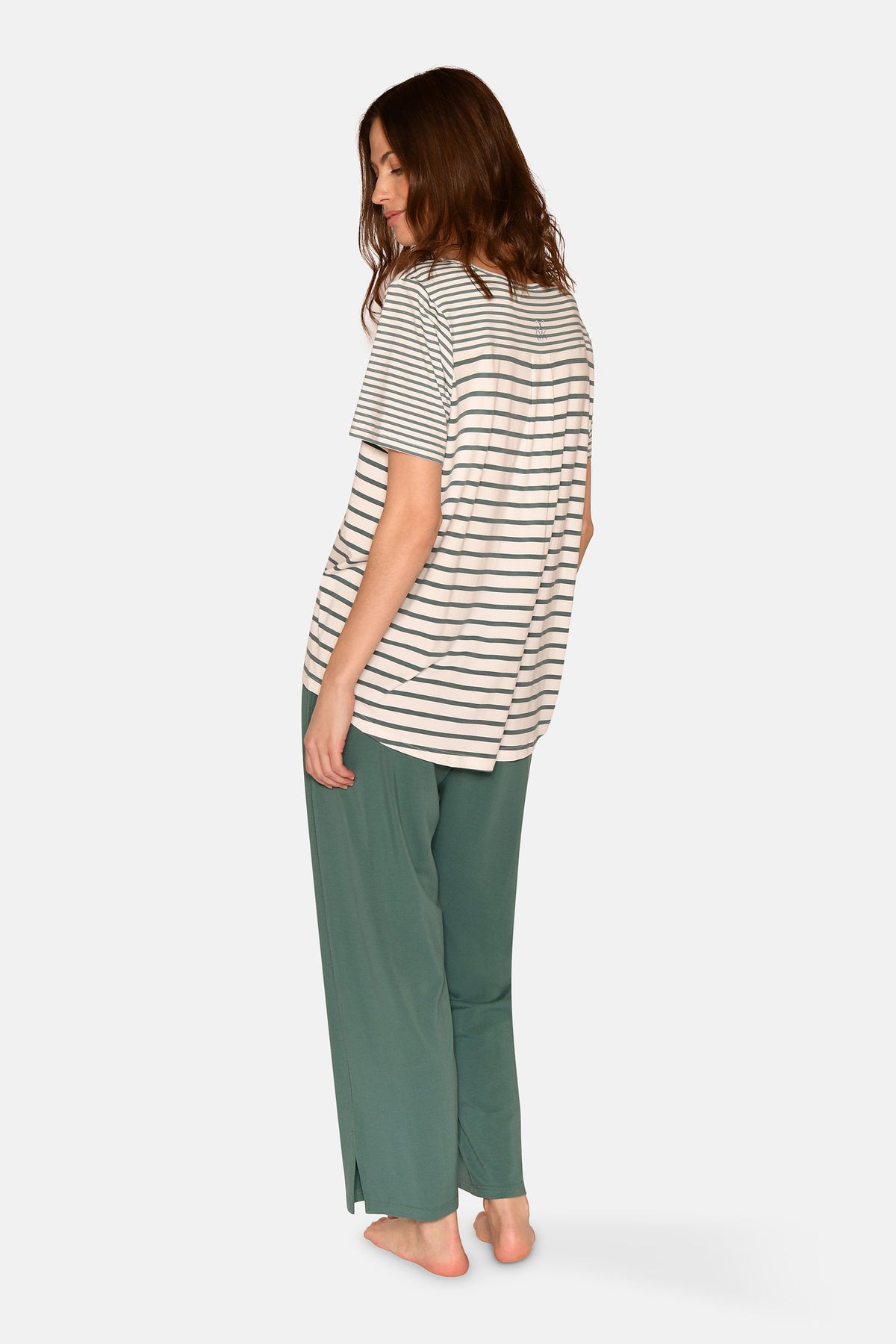 Bea S/S T-shirt, Sagebrush Green Stripe. – CCDK Copenhagen