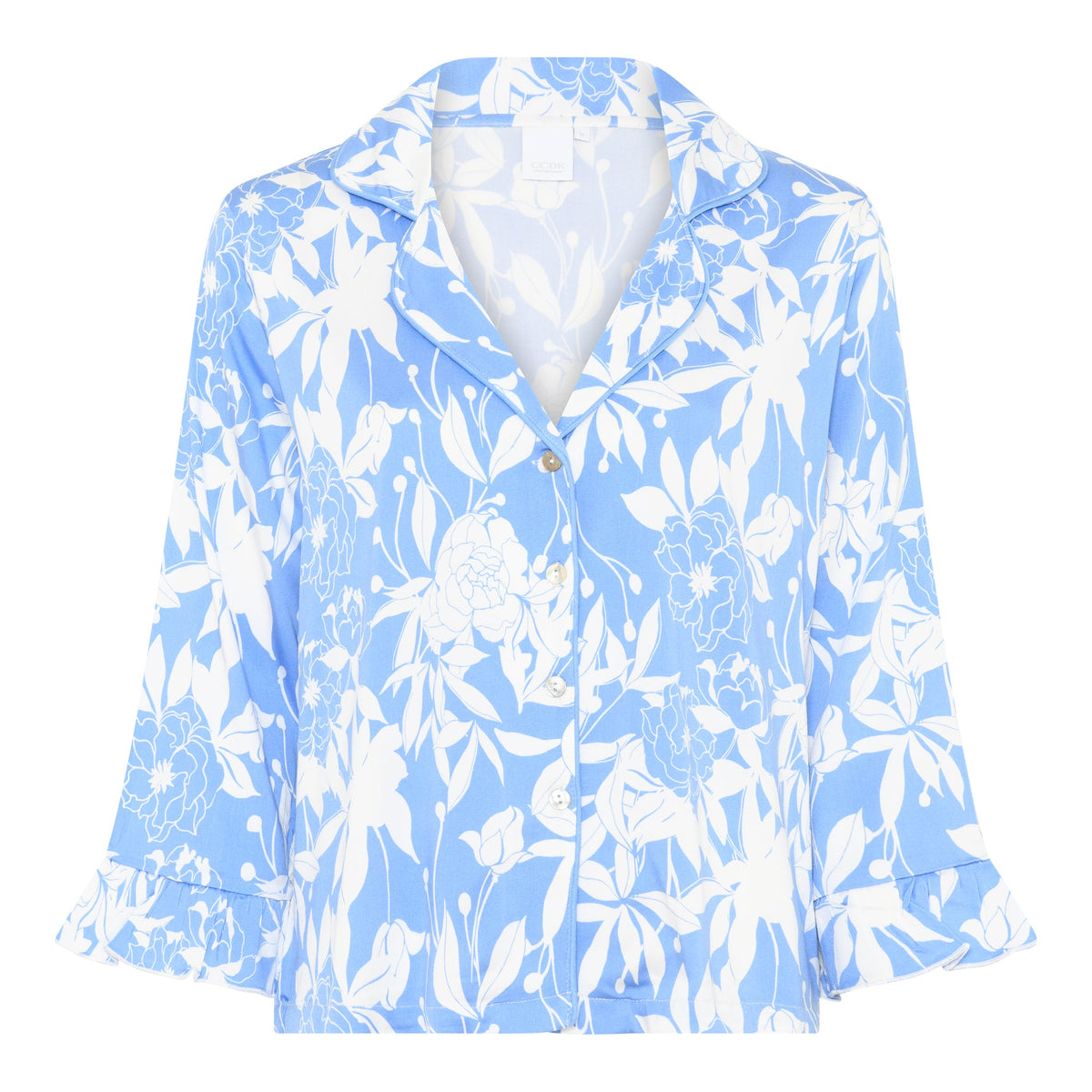 Saga Short Shirt, Azurine AOP. – CCDK Copenhagen