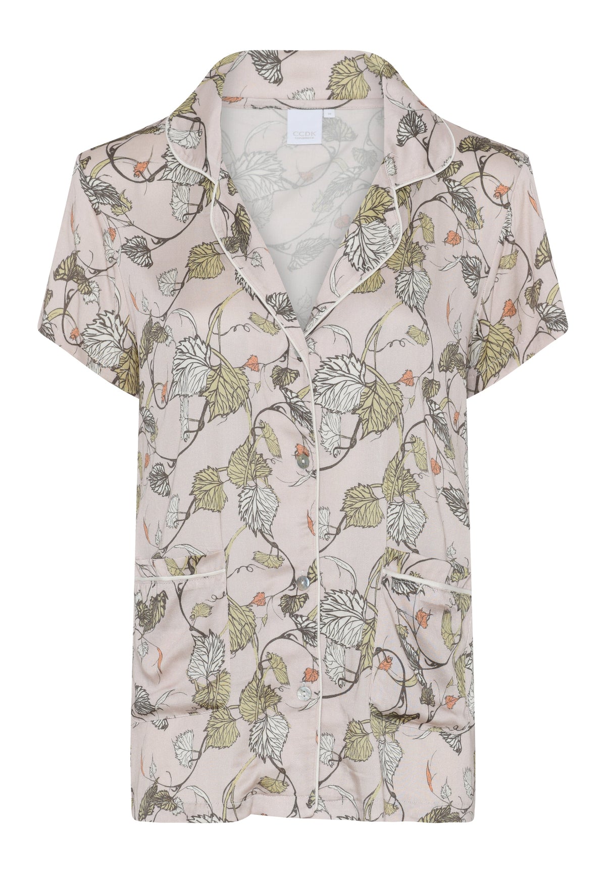 Josephine S/S Shirt, Crystal Gray AOP – CCDK Copenhagen