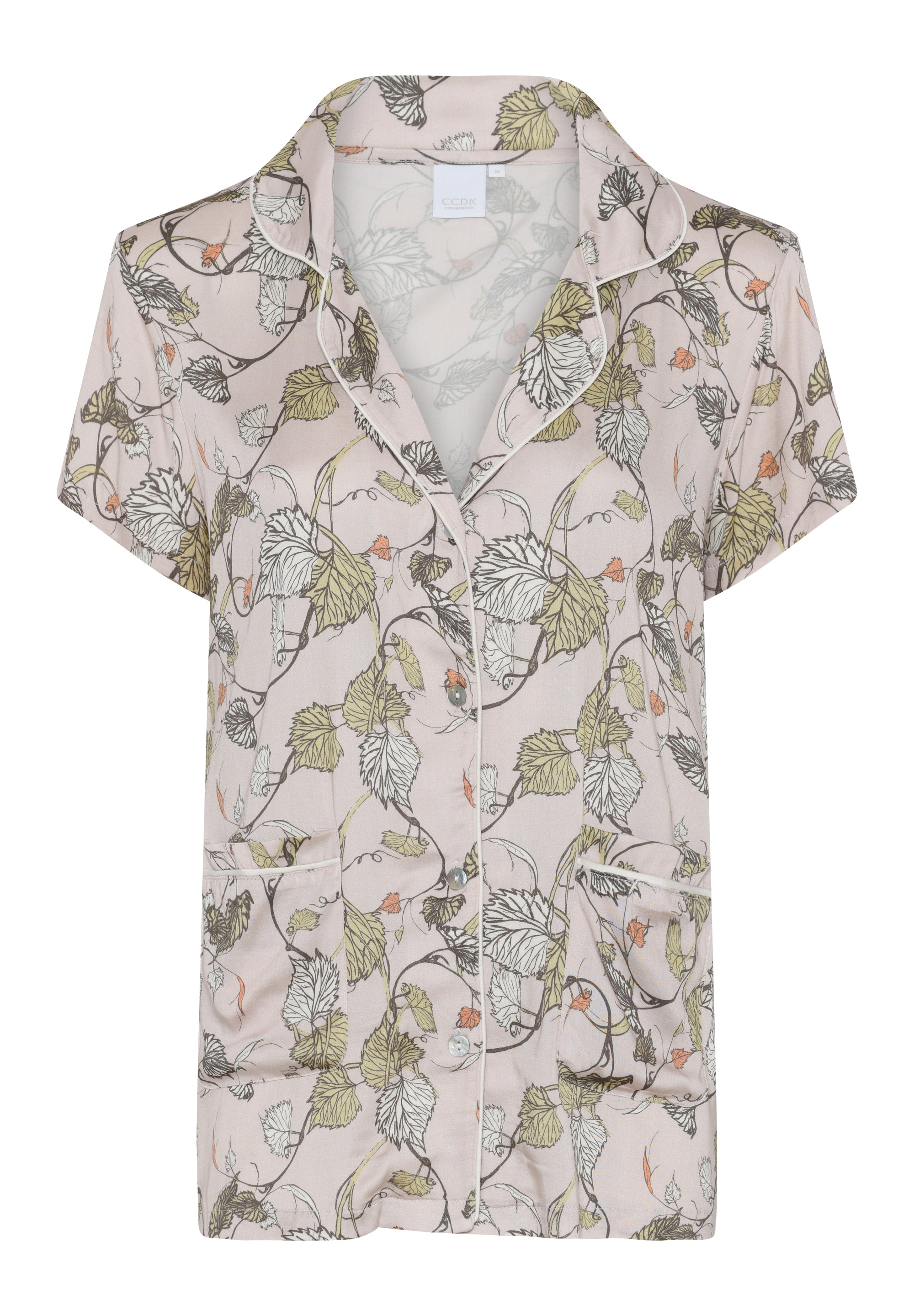 Josephine S/S Shirt, Crystal Gray AOP