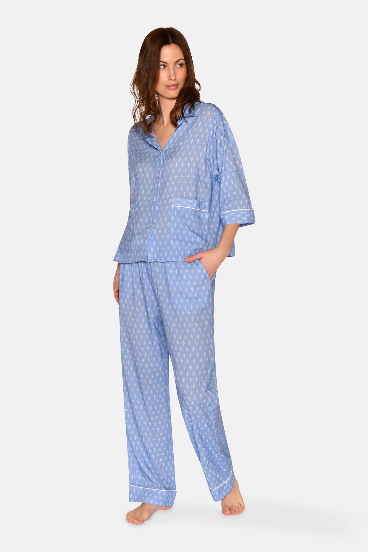 Sonja Shirt, Azurine AOP – CCDK Copenhagen