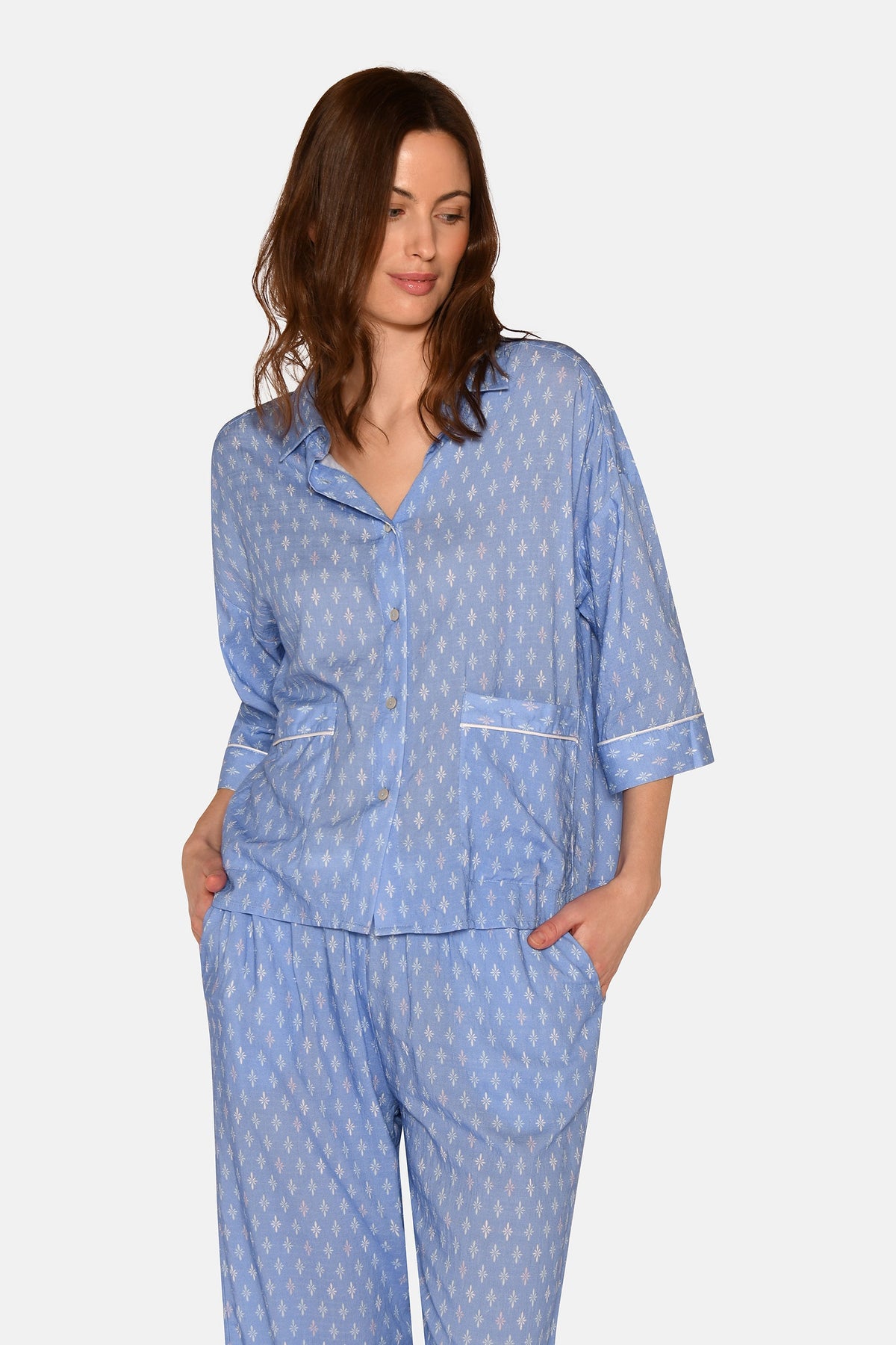 Sonja Shirt, Azurine AOP – CCDK Copenhagen