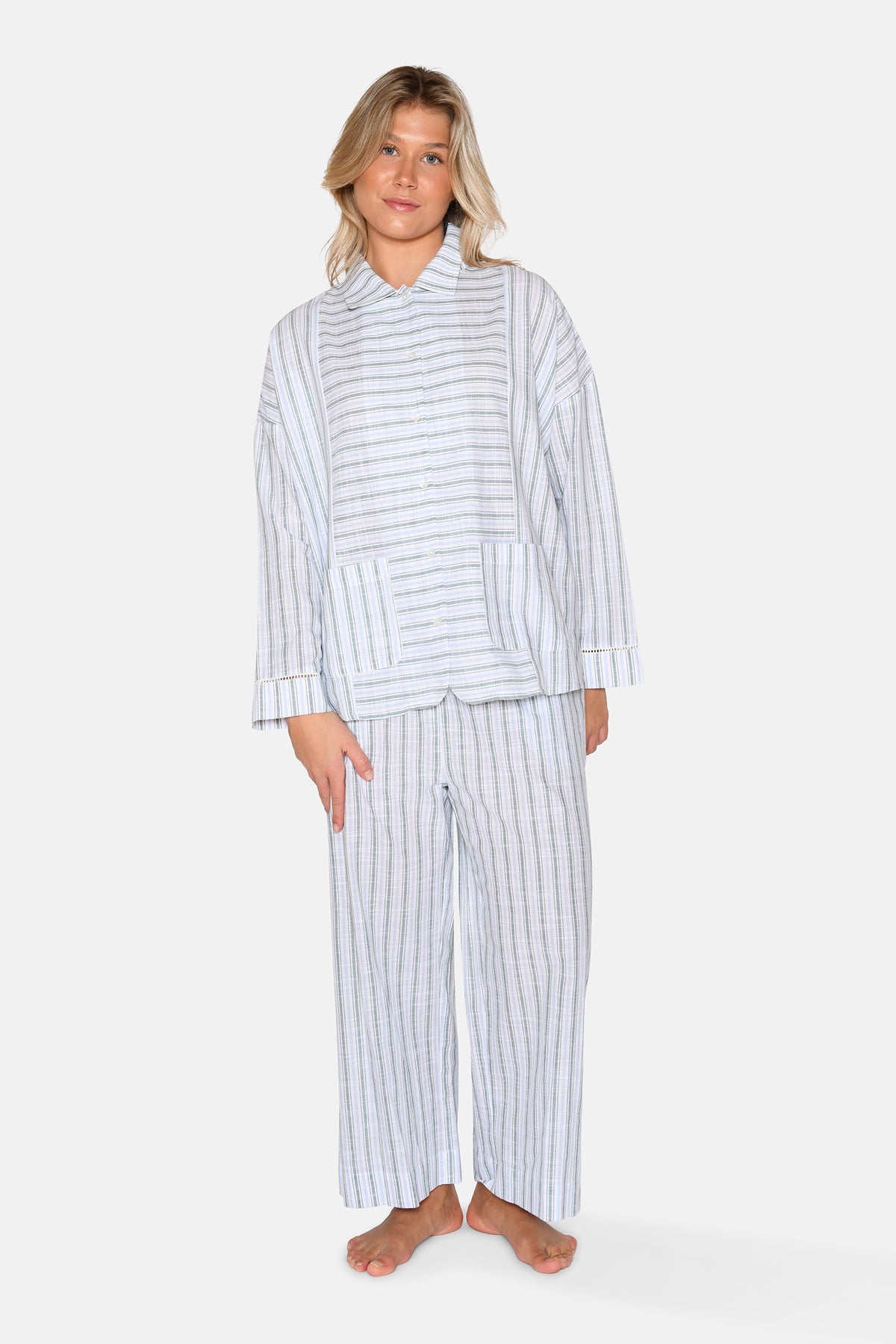 Amanda Shirt, Sagebrush Green Stripe – CCDK Copenhagen