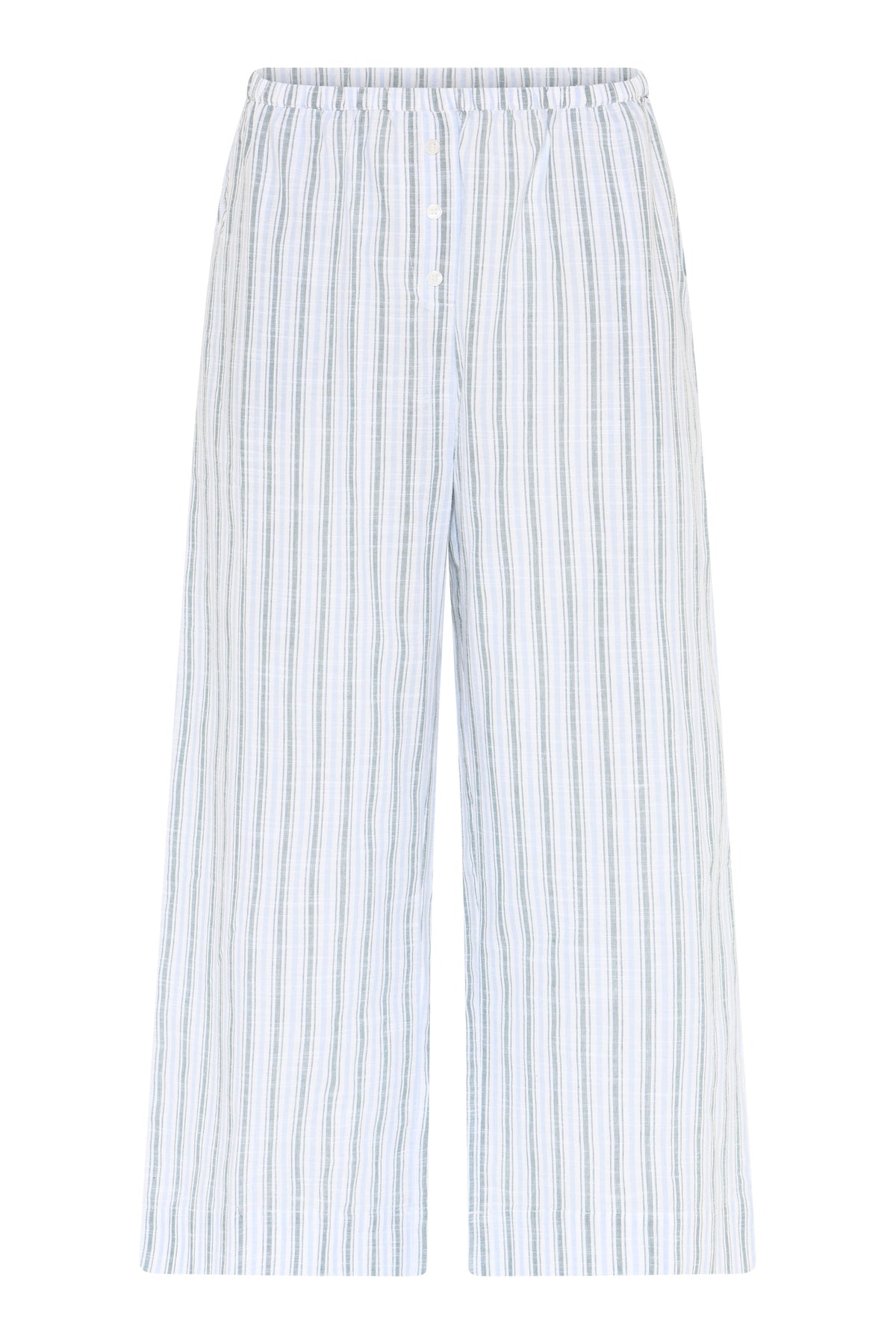 Mila Cropped Pants, Sagebrush Green Stripe – CCDK Copenhagen
